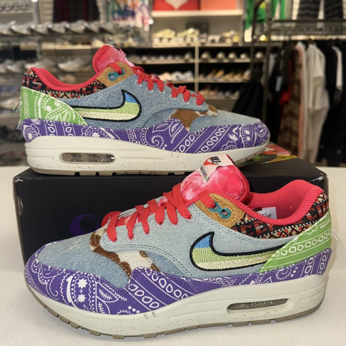 Nike Size 9 - Nike Concepts x Air Max 1 SP Far Out - DN1803-500 Size US 9 / EU 42 - 1 Thumbnail