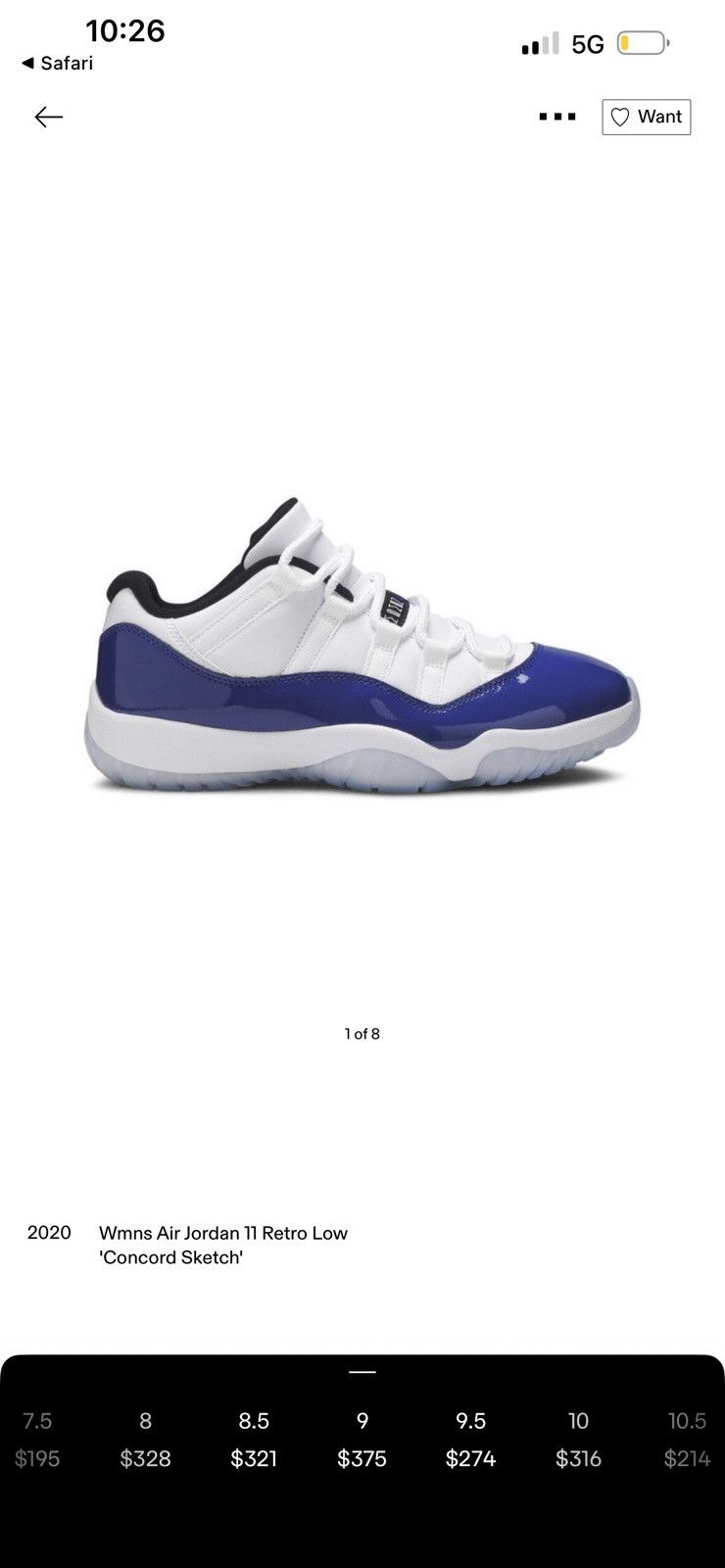 Jordan Brand Women’s jordan 11 low Size US 10 / IT 40 - 6 Thumbnail