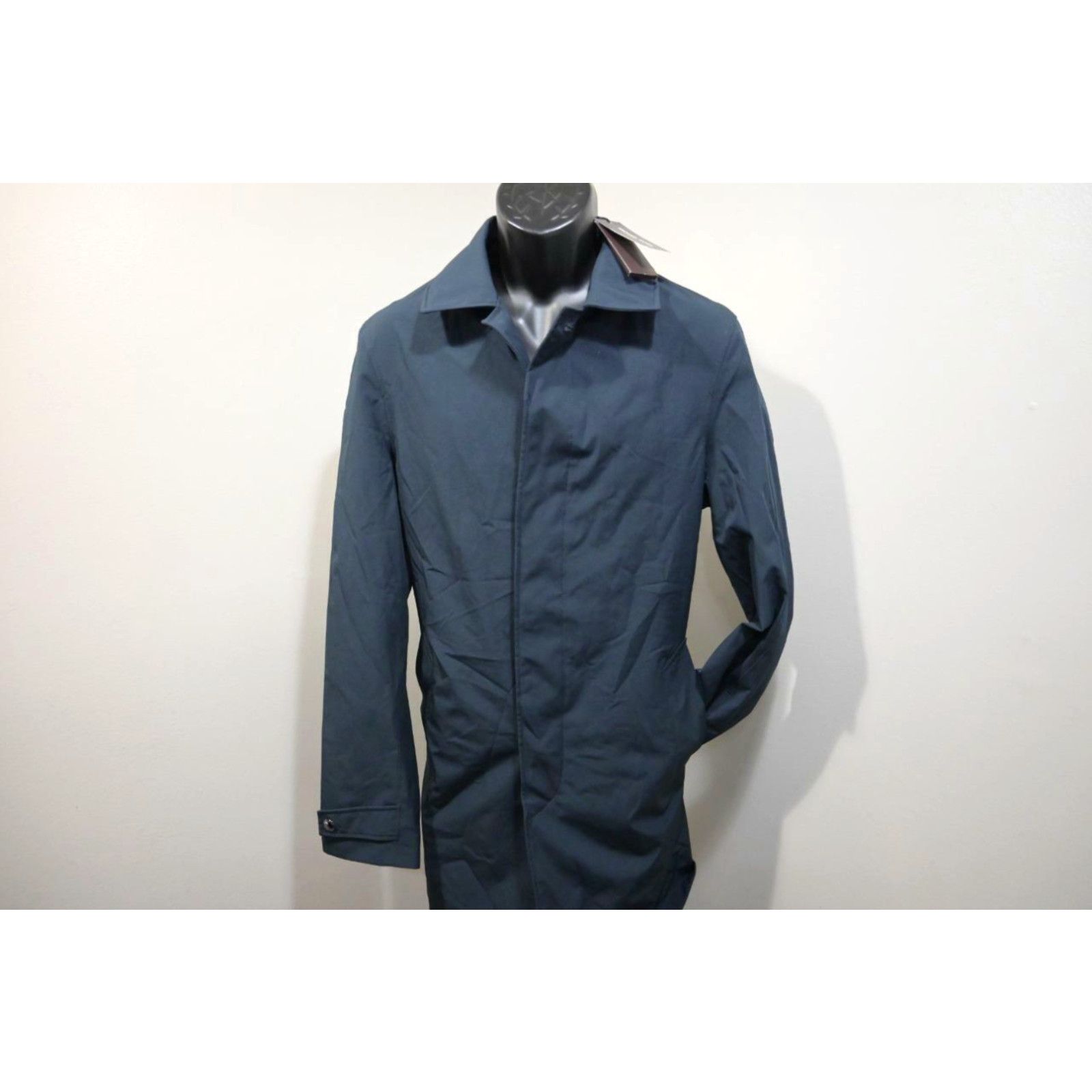 image of Michael Kors Peacoat Jacket Blue Water Resistant Mens Size Small NWT $298 in White
