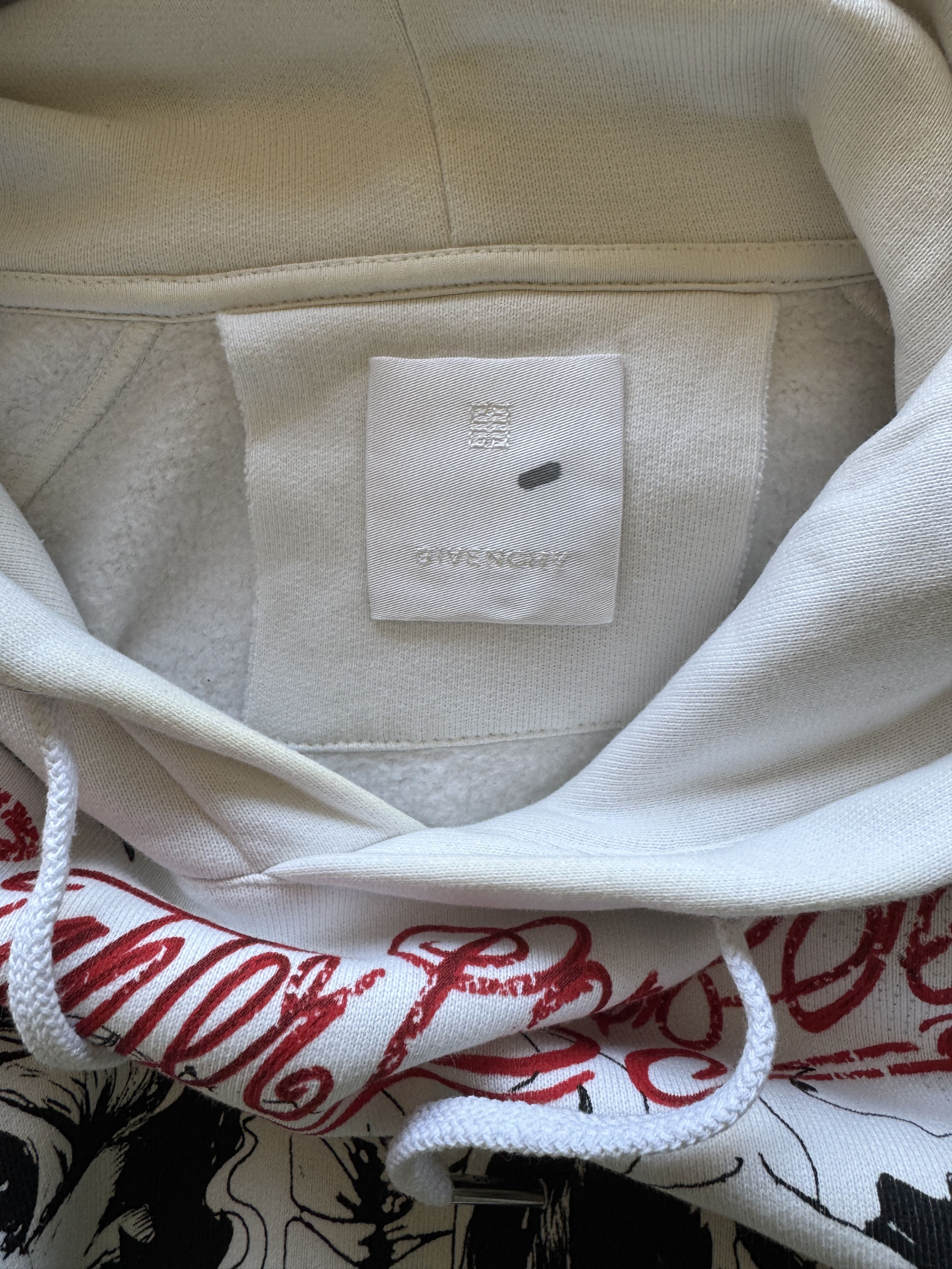 Givenchy Givenchy All Over Graphic Hoodie – White Size US S / EU 44-46 / 1 - 14 Thumbnail