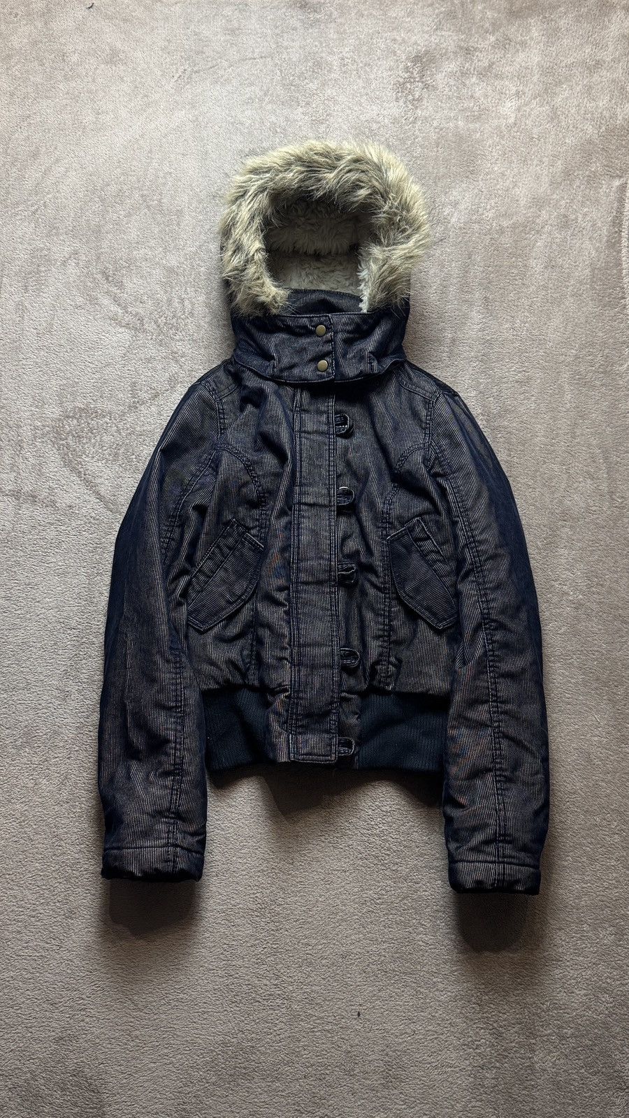 Japanese Brand Y2K Faux Fur Jacket Ifsixwasnine LGB Goa dolce gabbana cdg Size US S / EU 44-46 / 1 - 2 Thumbnail