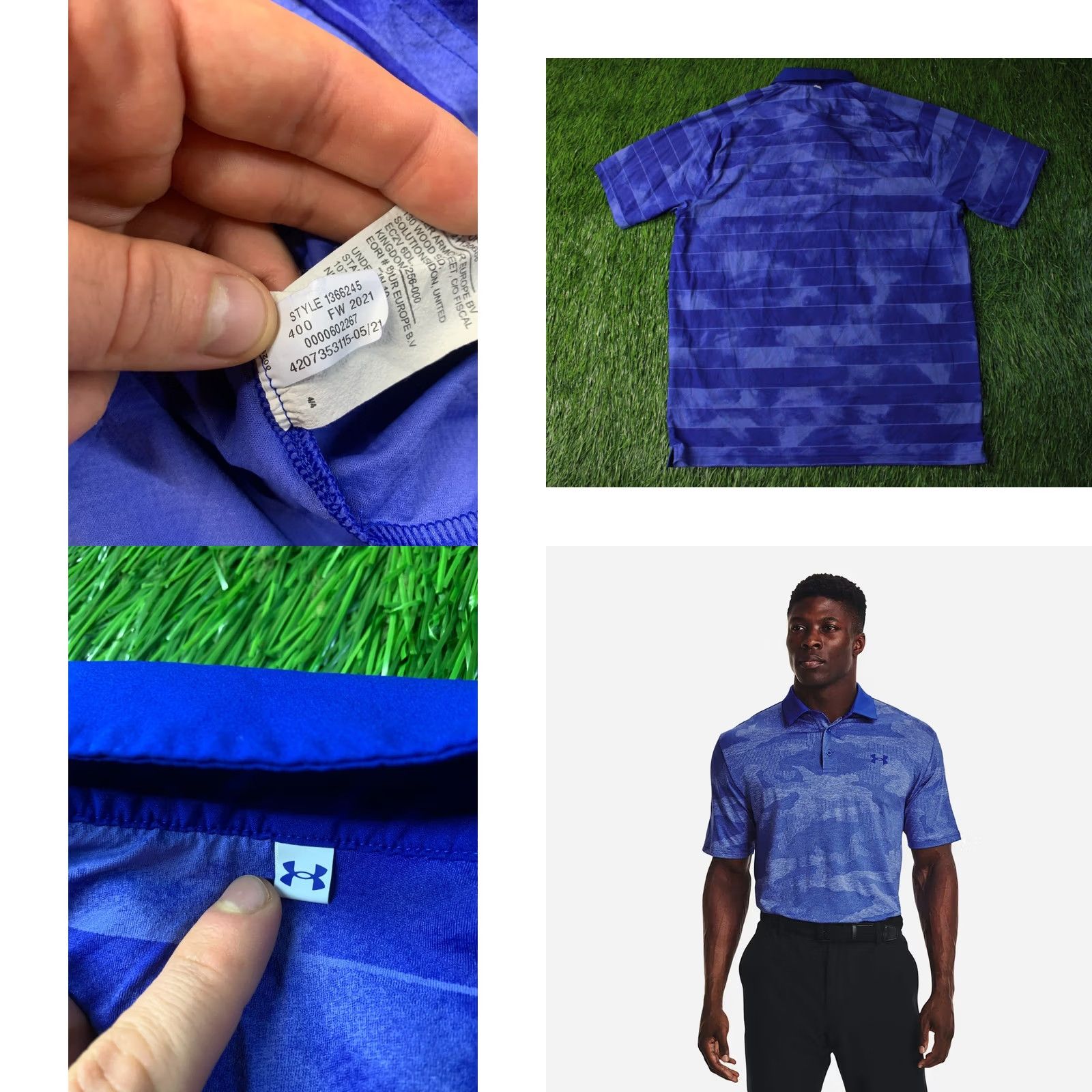 Under Armour Under Armour Polo Shirt ISO-CHILL 2021 Men Training Jersey L Blue Sports Polo Shirt Polo Mens Size US L / EU 52-54 / 3 - 8 Thumbnail