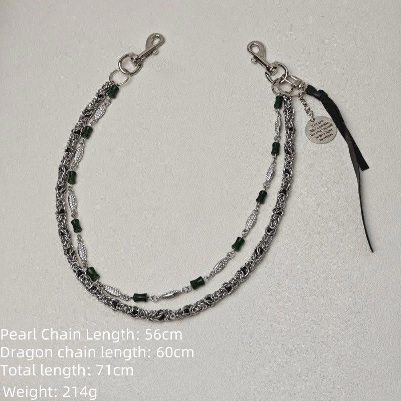 Jewelry 2 Layer Natural Echo Pearled Wallet Chain Size ONE SIZE - 2 Thumbnail