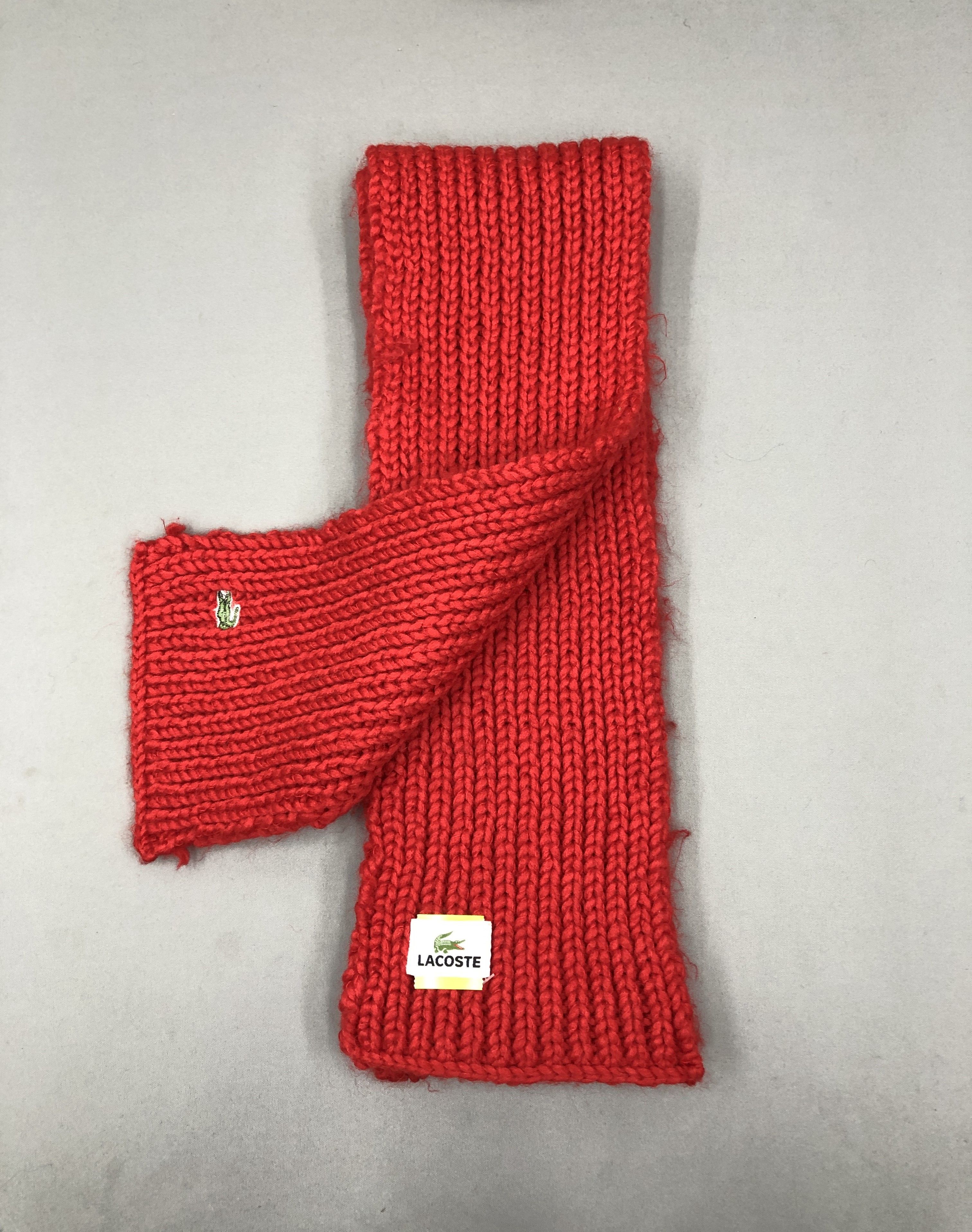 Lacoste Lacoste Knit Scarf / Muffler / Neckwear Size ONE SIZE - 4 Thumbnail