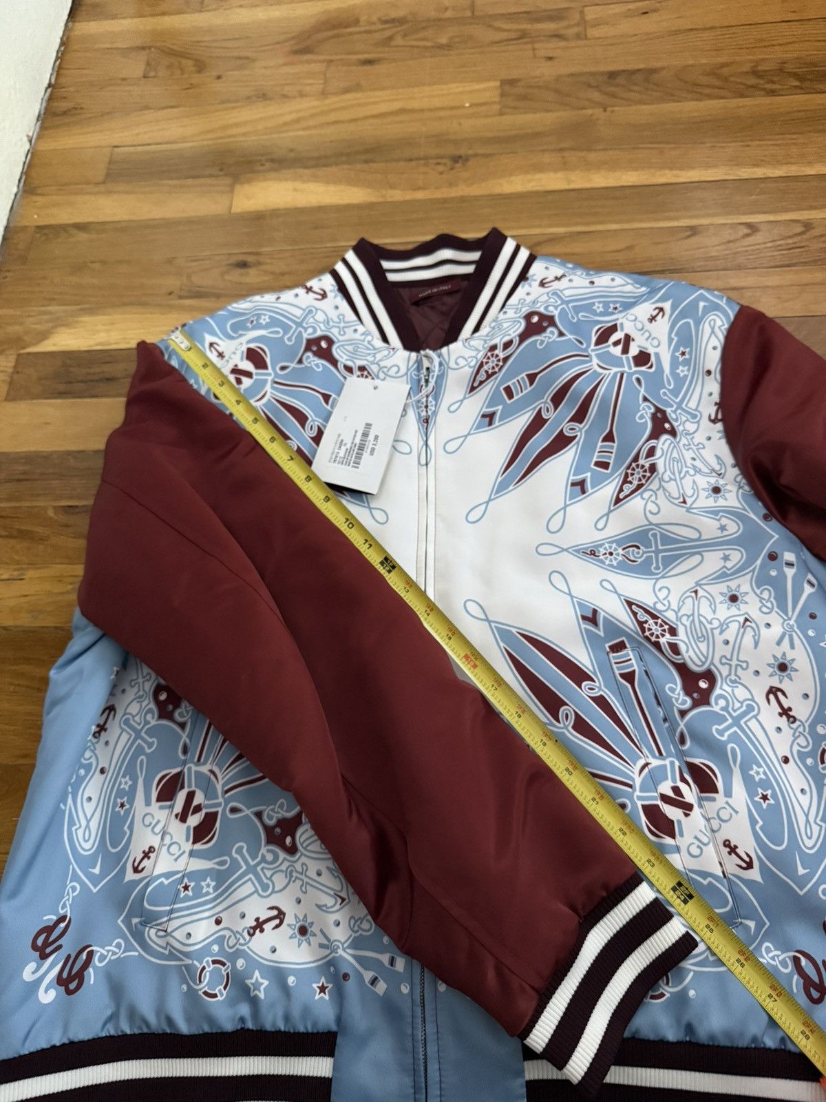 Gucci Gucci Satin Bandana Bomber Size US XL / EU 56 / 4 - 6 Thumbnail