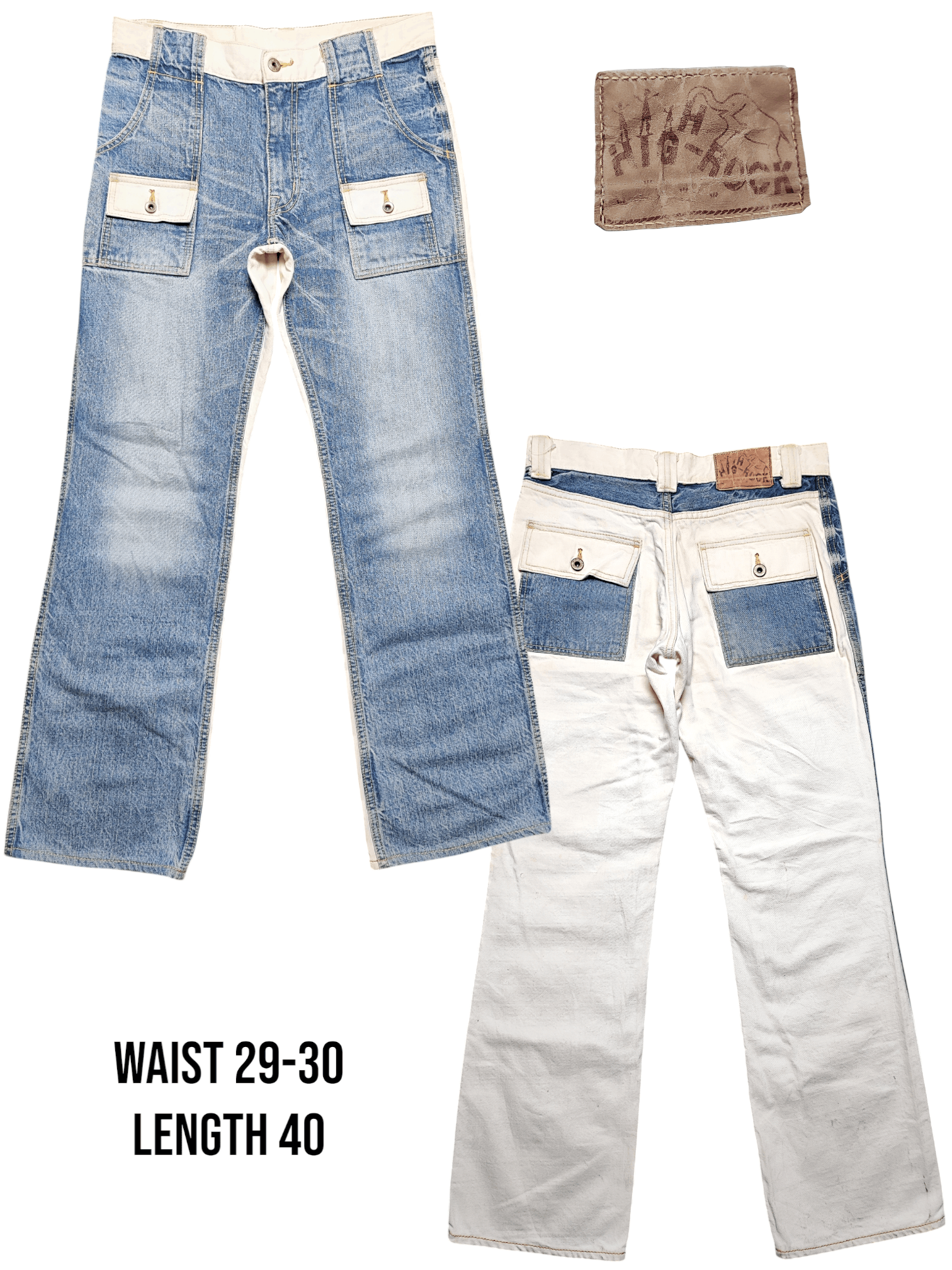 Japanese Brand High Rock Bushpant Jeans Cotton Flare Boot Cut Size US 30 / EU 46 - 1 Thumbnail