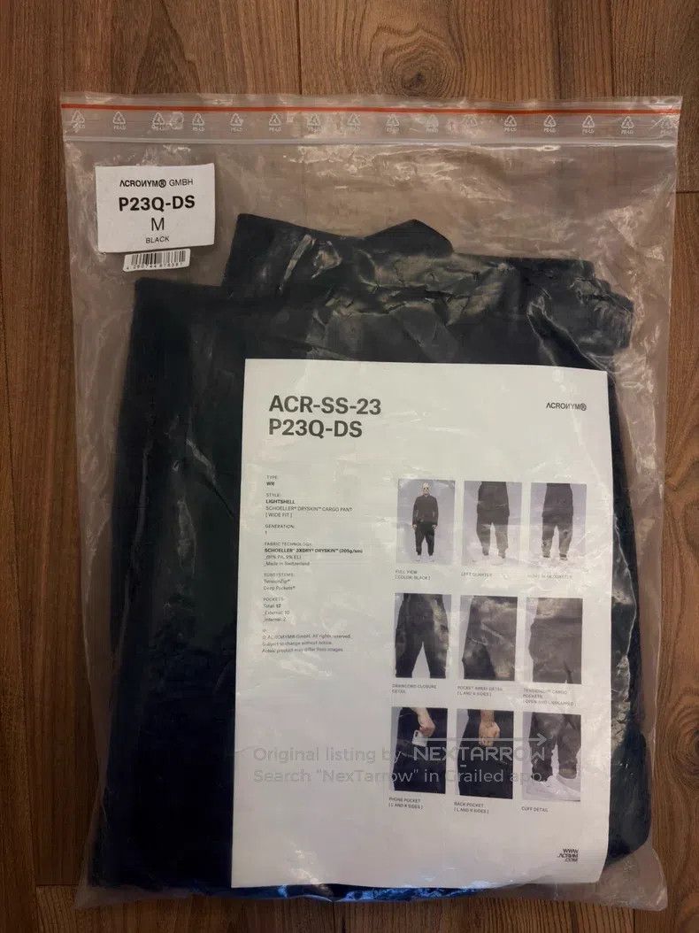 Acronym Acronym size M Black casual pants Size US 39 - 8 Thumbnail