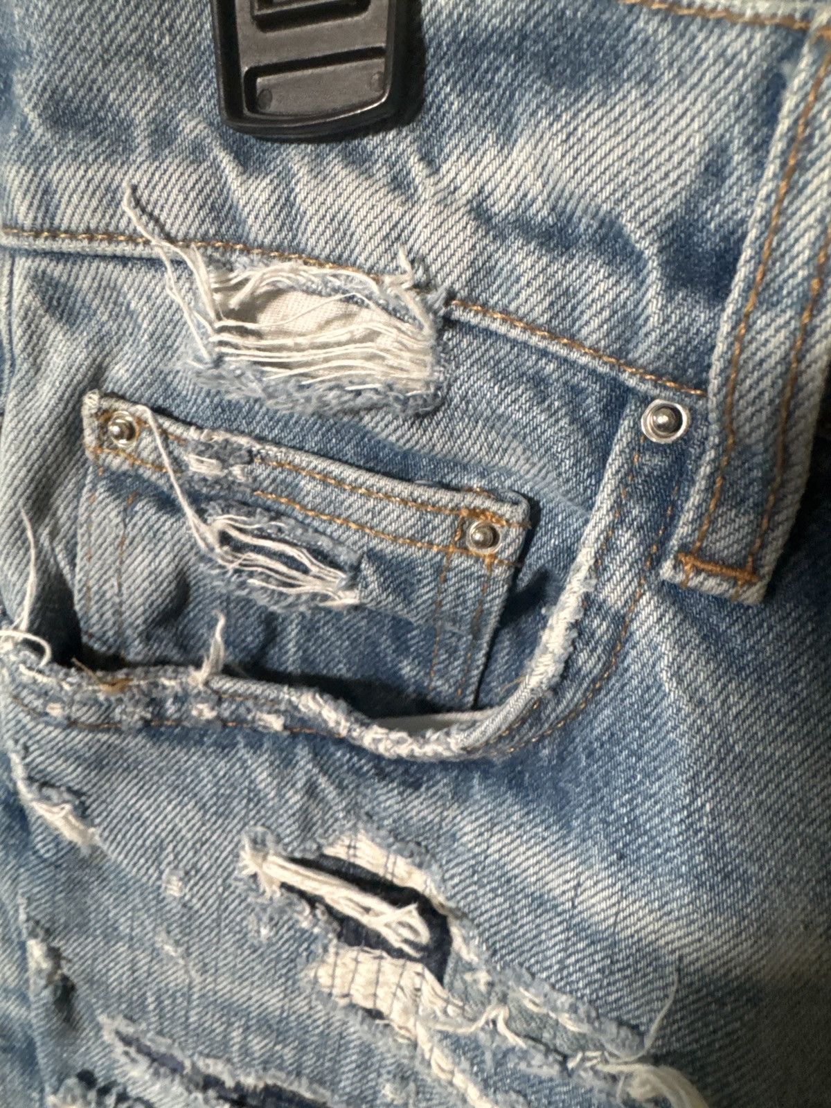 Amiri Amiri Relaxed Blue Patch Denim Size US 32 / EU 48 - 4 Thumbnail