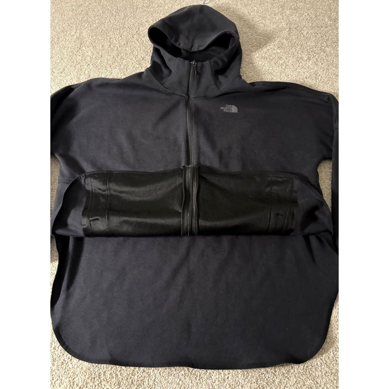 The North Face The North Face Hoodie Womens M Black Fleece Full Zip Logo Jacket Longline Size M / US 6-8 / IT 42-44 - 6 Thumbnail