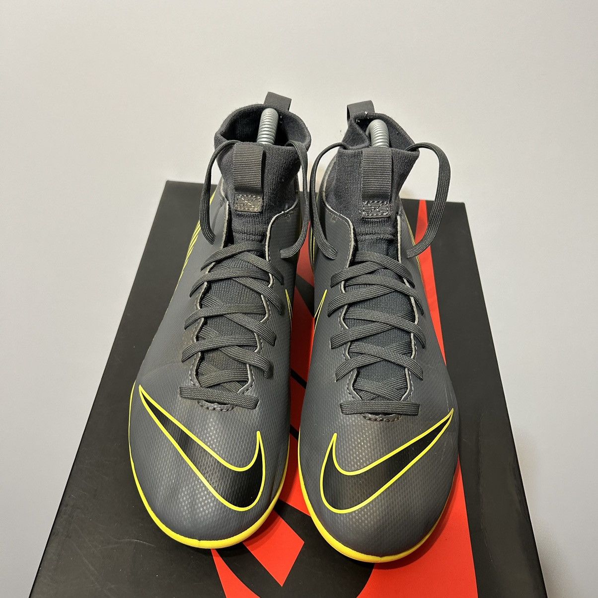 Nike Nike Mercurial football boots grey yellow big logo swoosh Size US 8 / IT 38 - 7 Thumbnail