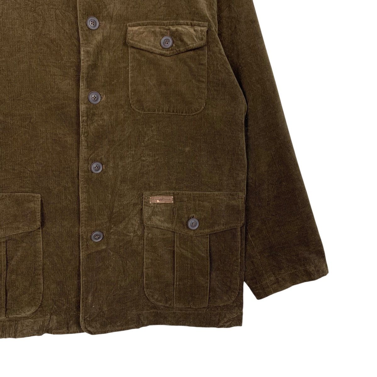 Japanese Brand CROCODILE Three Pocket Casual Corduroy Jacket #2414-C108 Size US L / EU 52-54 / 3 - 6 Thumbnail
