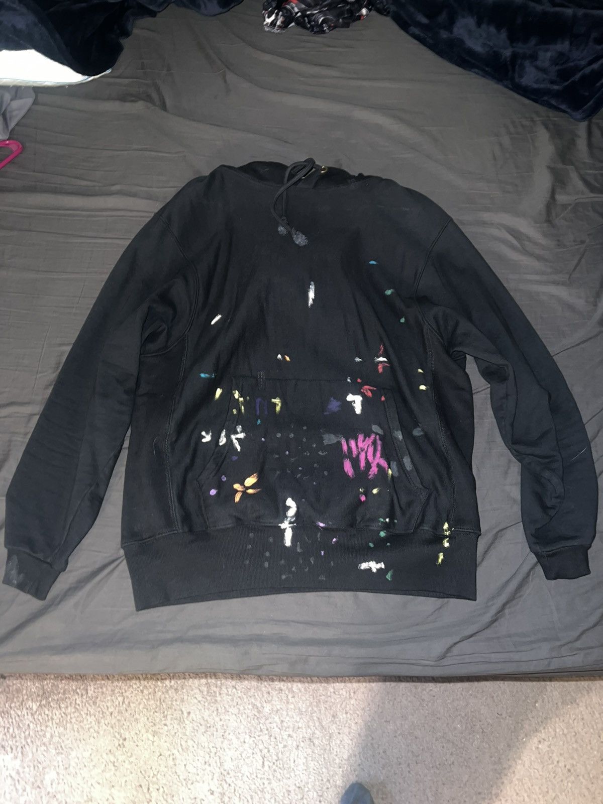 MNML PAINT SPLATTER STREETWEAR HOODIE Size US S / EU 44-46 / 1 - 3 Thumbnail