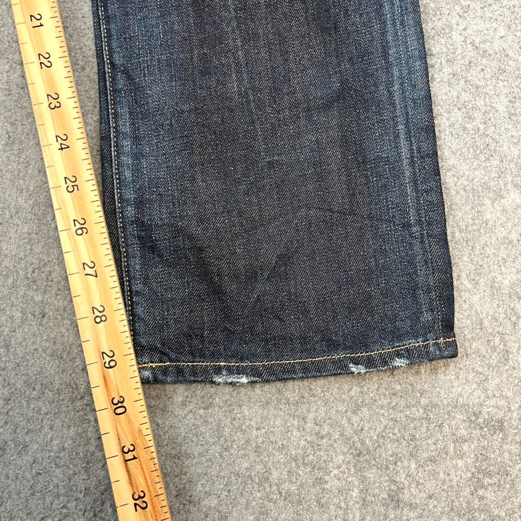 Replay Replay Jeans Mens 32 30 Straight Dark Wash Blue Whiskering FC Barcelona Collab Size US 32 / EU 48 - 4 Thumbnail