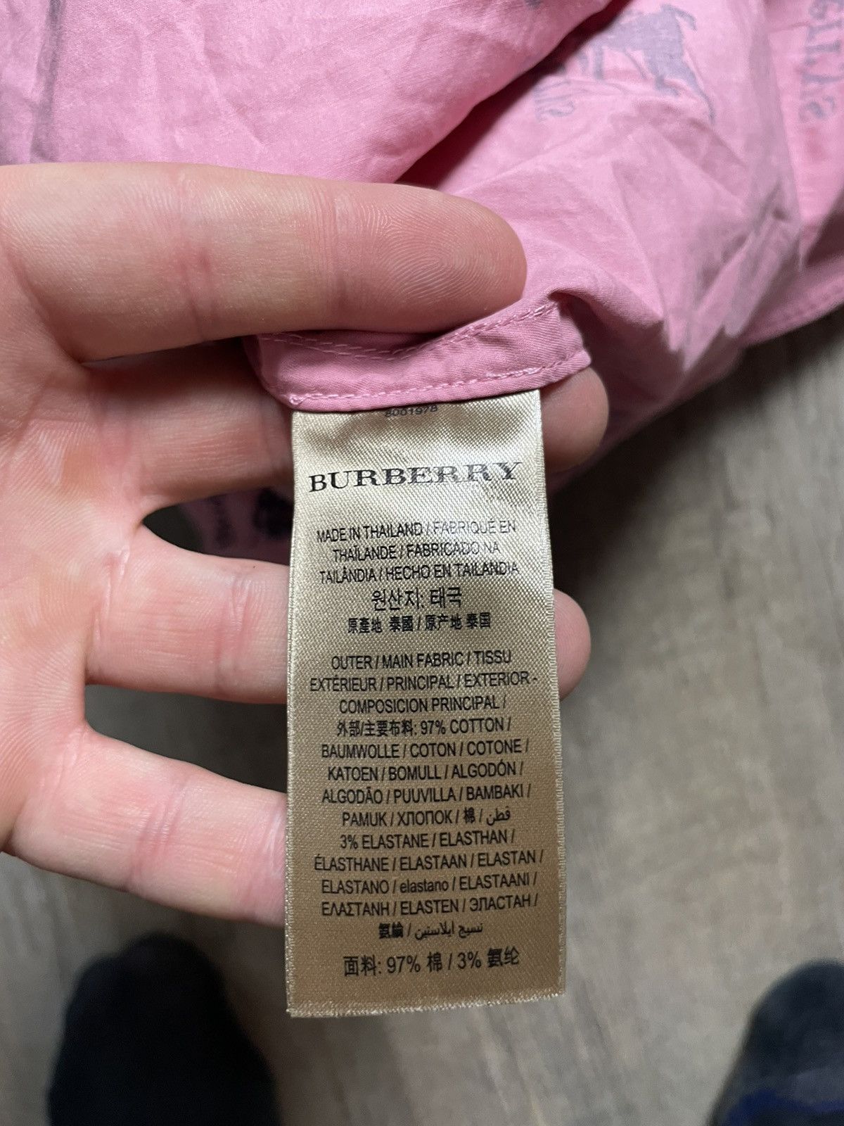Burberry Burberry sport all over logo print shirt pink Size US XL / EU 56 / 4 - 6 Thumbnail