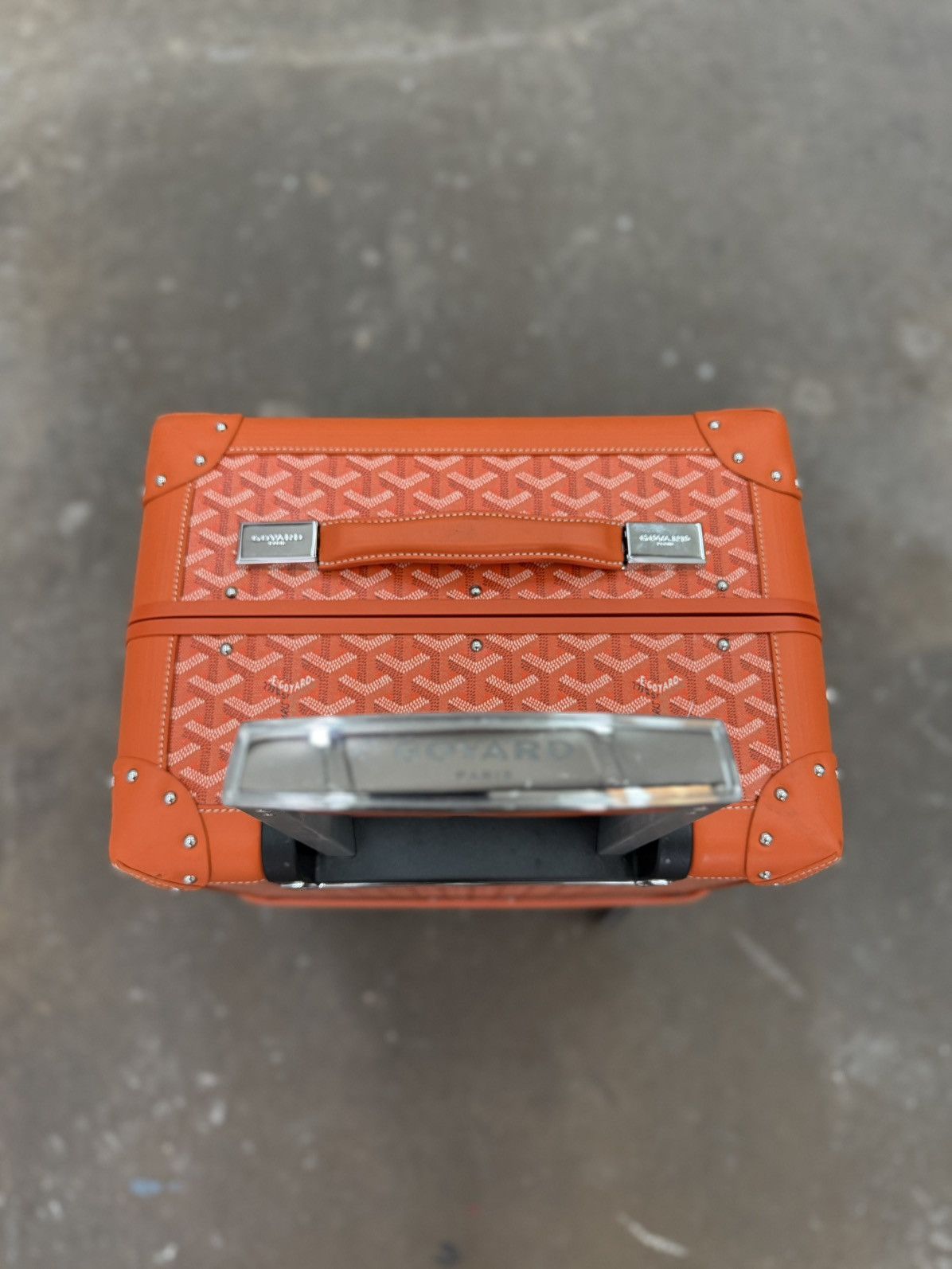 Goyard Goyard Bourget PM Carry On Suitecase Orange Canvas Trolley Size ONE SIZE - 3 Thumbnail