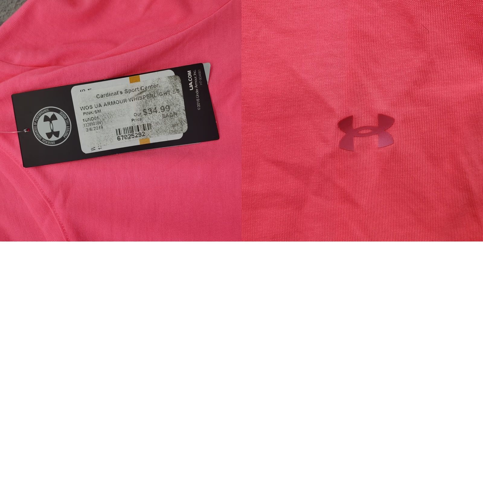 Under Armour Under Armour Running Shirt Womens Size S Pink HeatGear Lightweight Breathable Vented Back Tee Size S / US 4 / IT 40 - 8 Thumbnail