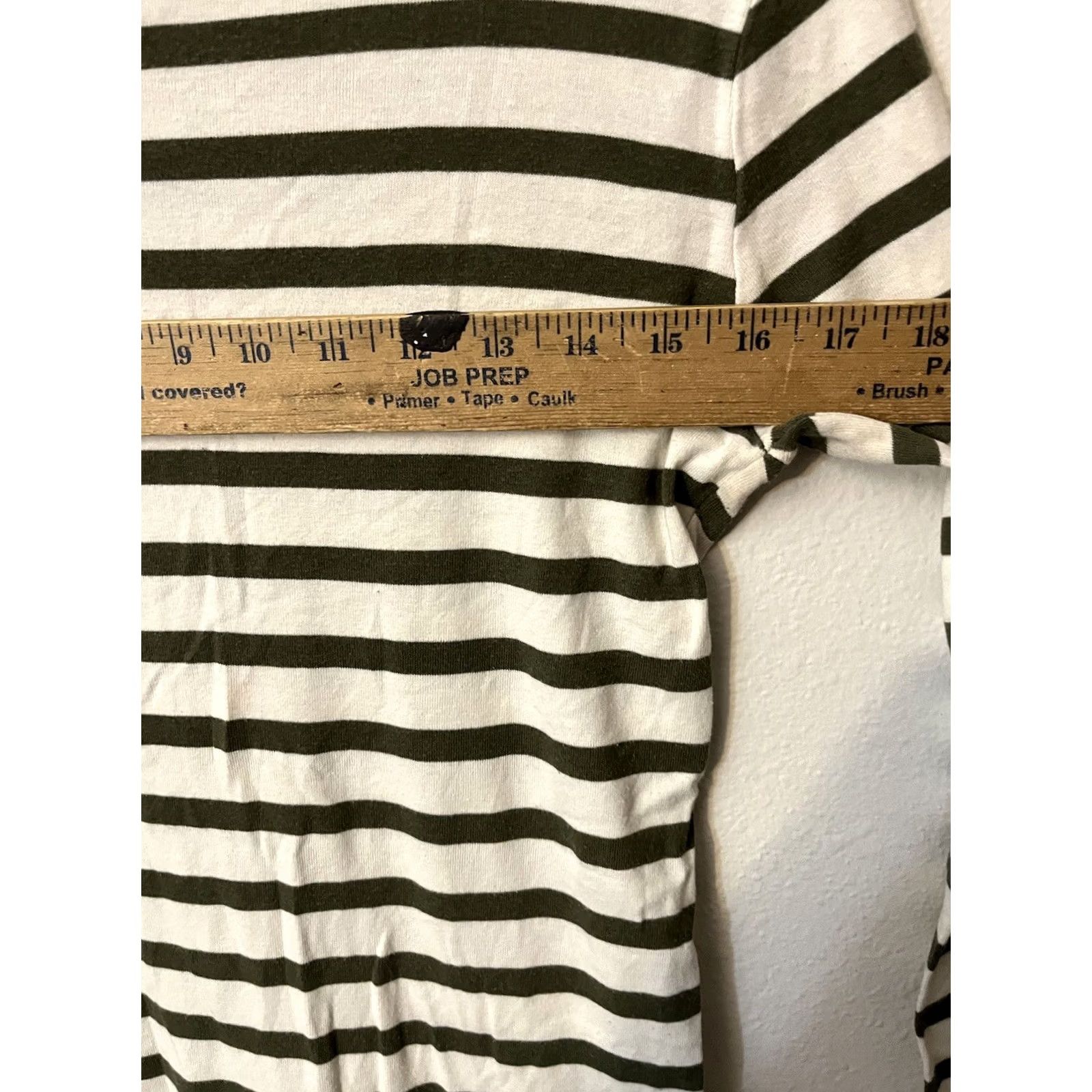 Gap Gap Favorite Tee Women Striped White Green Long Sleeve Round Neck Size M Size M / US 6-8 / IT 42-44 - 5 Thumbnail