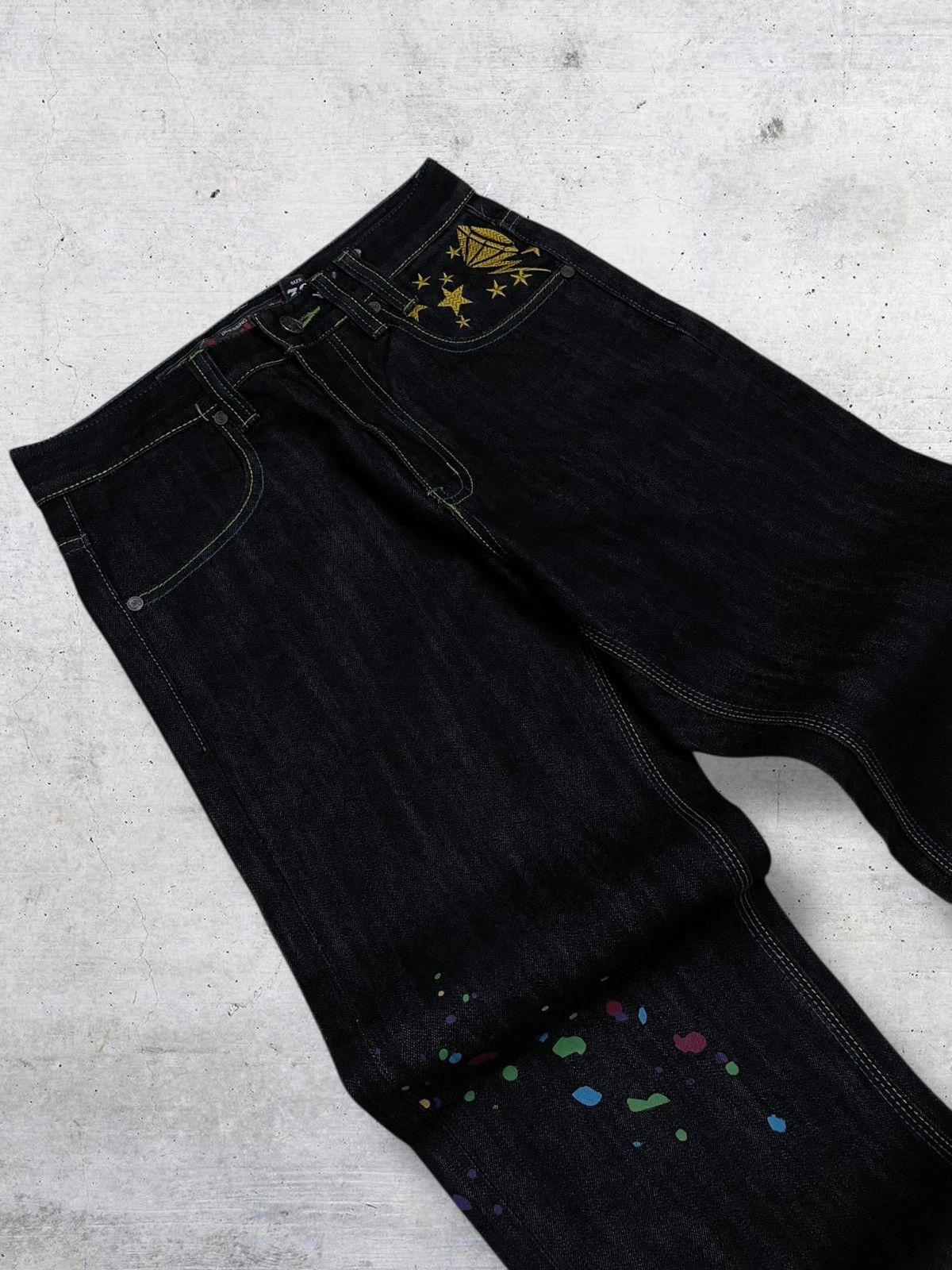 Hysteric Glamour VINTAGE OG JAPAN DOUBLE D STREETWEAR ORIGINAL SPLASH DENIM Size US 28 / EU 44 - 7 Thumbnail