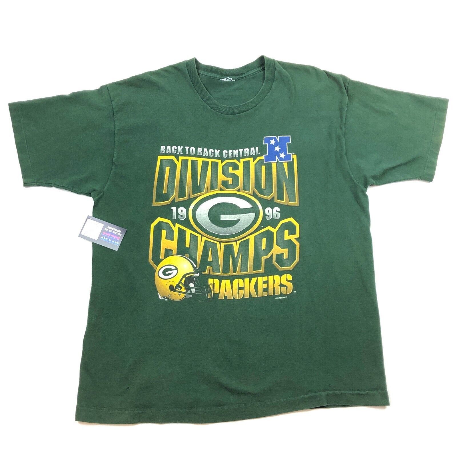 NFL × Vintage Vintage 1996 Green Bay Packers NFL Division Champs Tee XL Size US XL / EU 56 / 4 - 1 Thumbnail