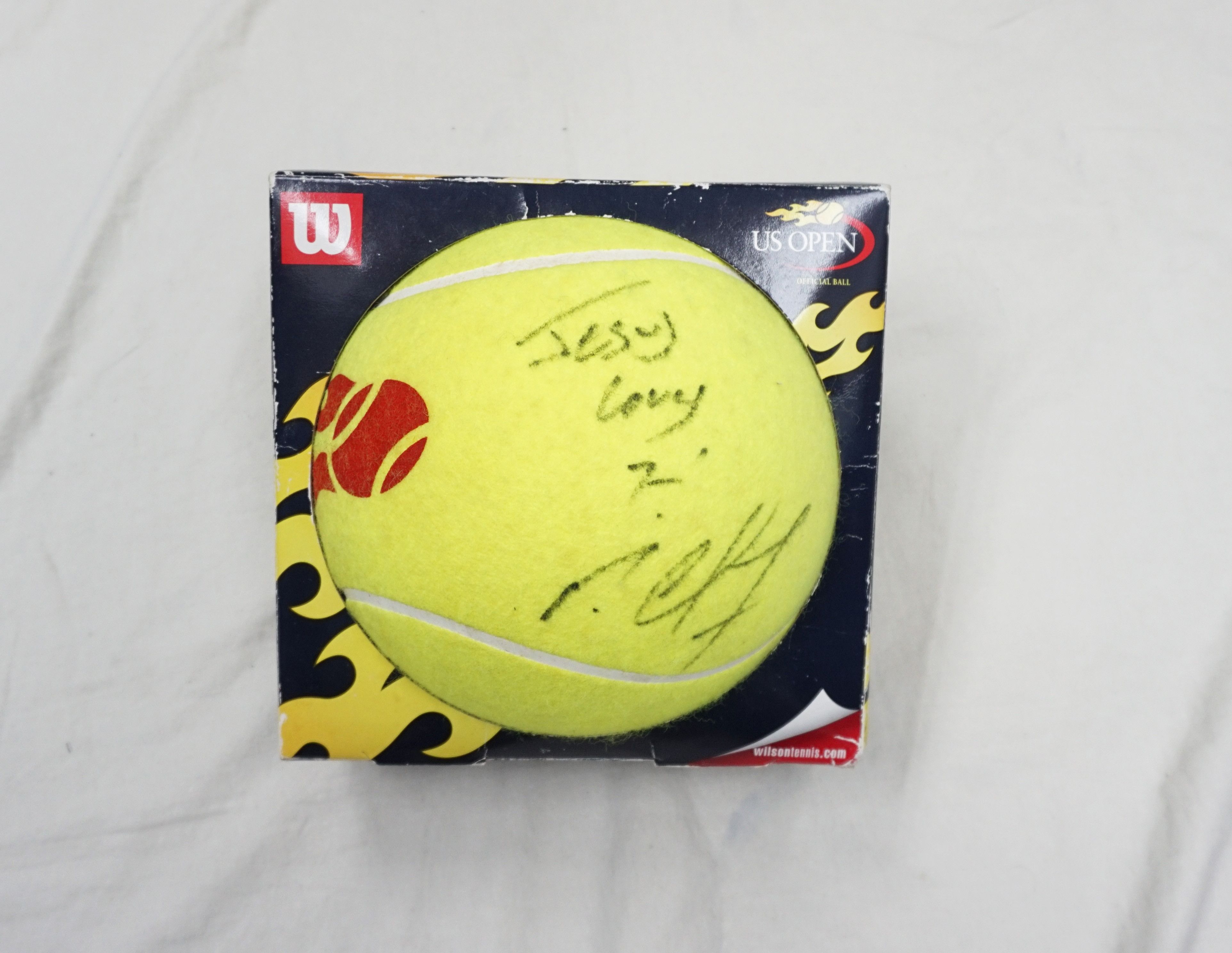 Designer 2003 Michael Chang Autographed Jumbo Tennis Ball Size ONE SIZE - 2 Thumbnail