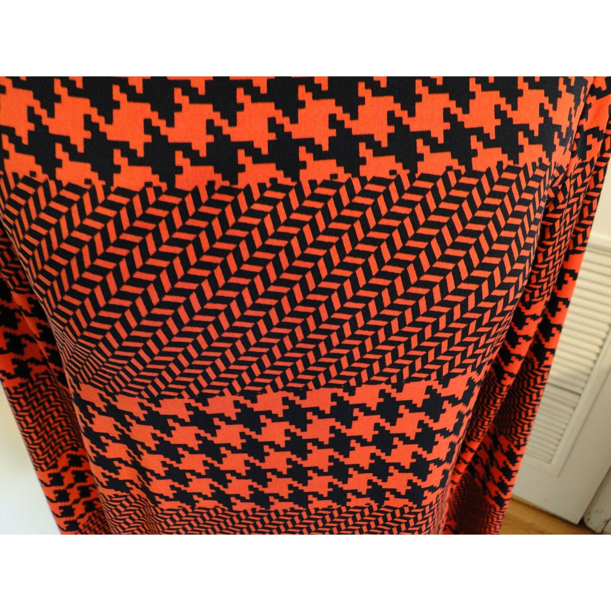 Michael Kors Michael Kors Sheath Dress Womens Small S Orange Red Black Ge Size S / US 4 / IT 40 - 5 Thumbnail