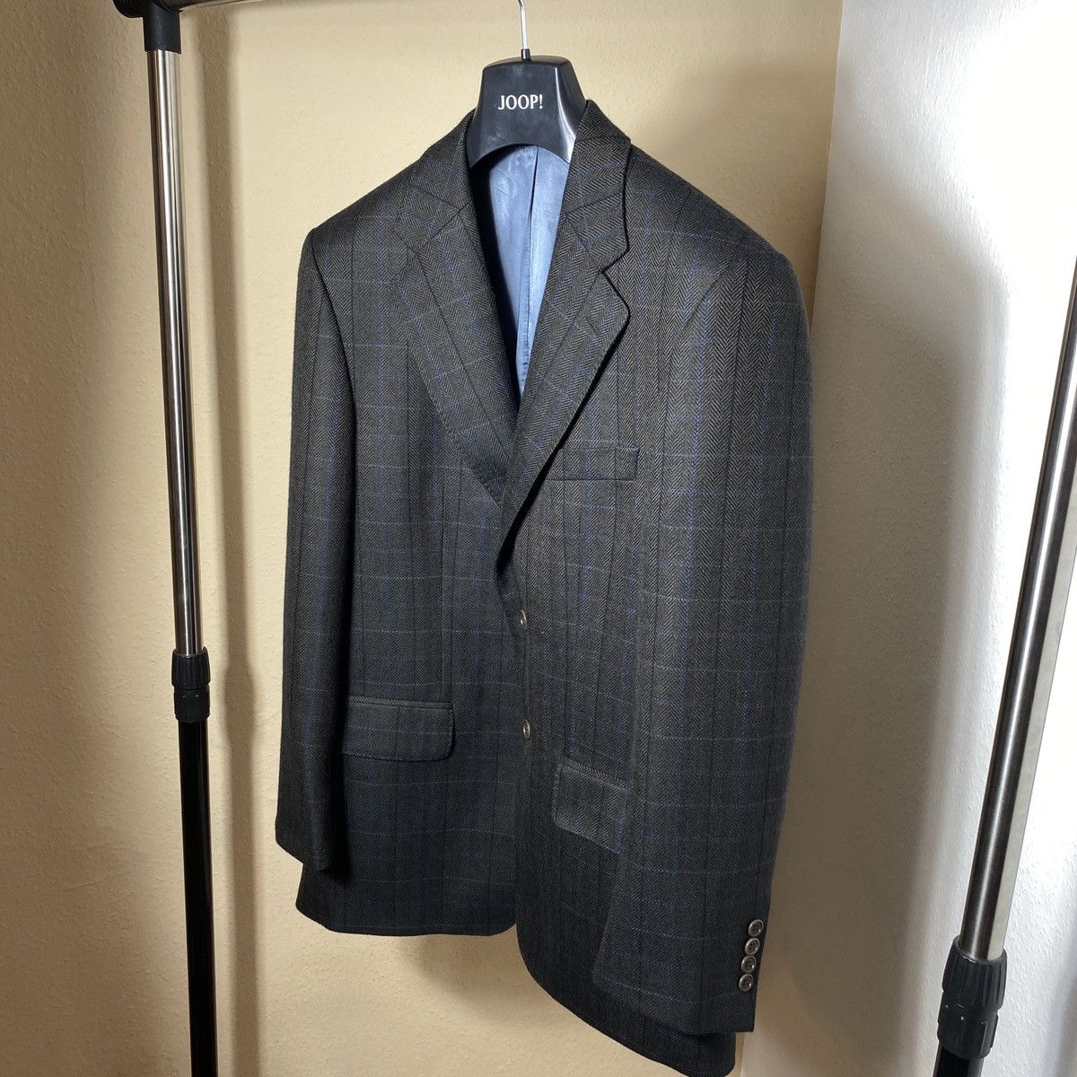 Harris Tweed Wool checkered jacket Magee New Size 38S - 5 Thumbnail