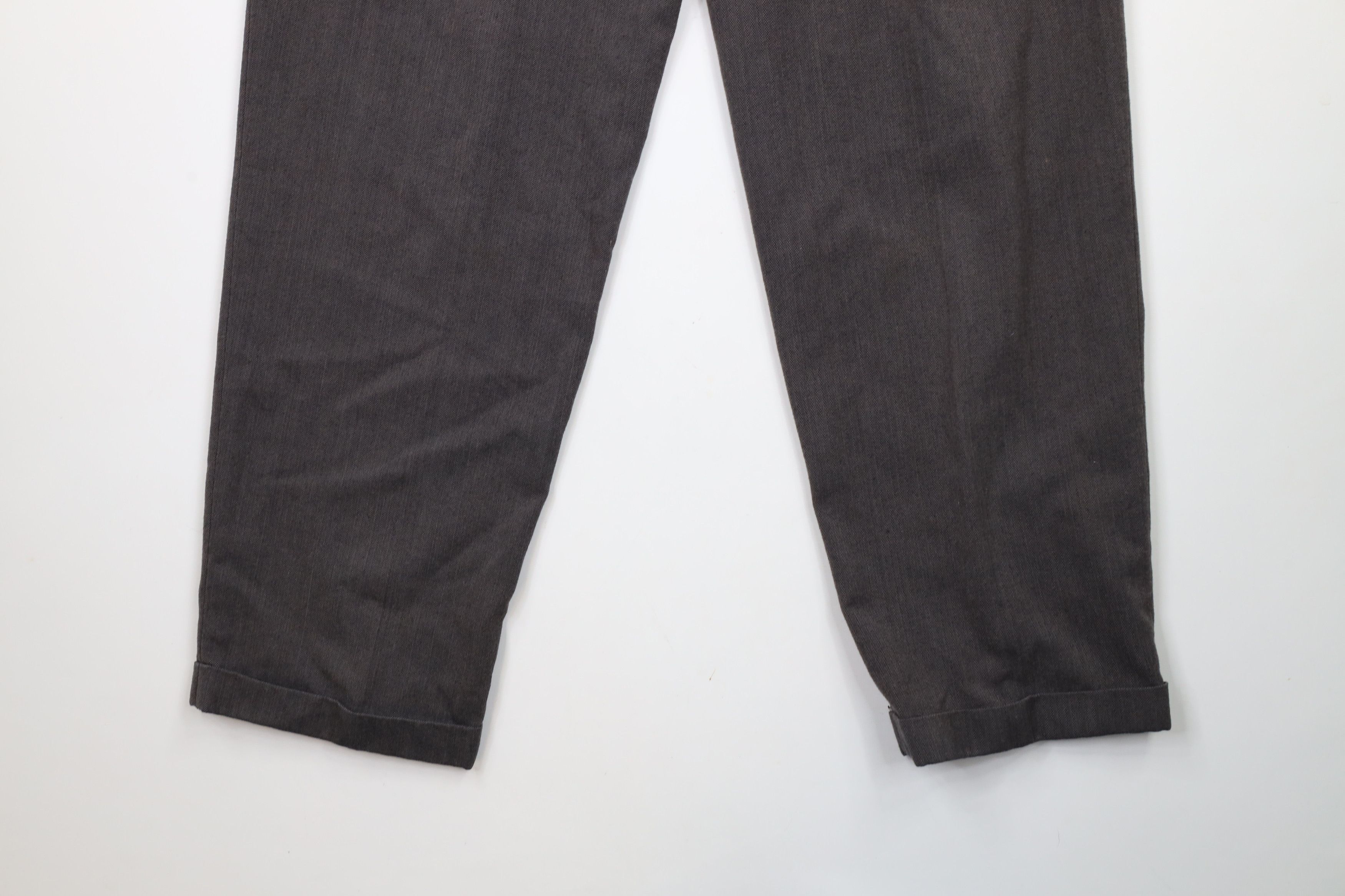 Vintage Vintage 90s Streetwear Wide Leg Herringbone Chino Pants Size US 34 / EU 50 - 13 Thumbnail