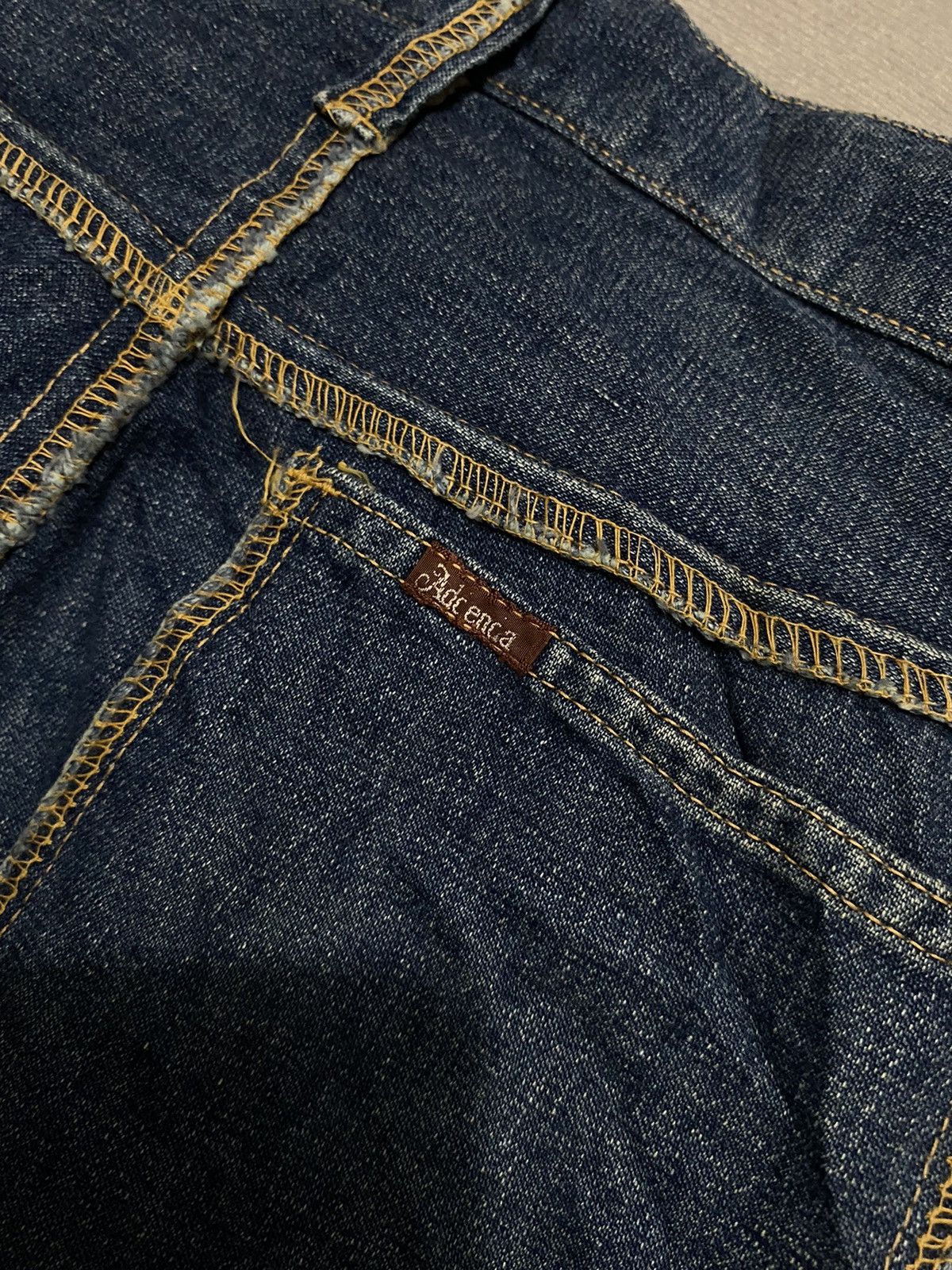 Vintage ADDENDA SUPER FLARE BOOT CUT DENIM PANTS Size 24" / US 00 / IT 34 - 6 Thumbnail