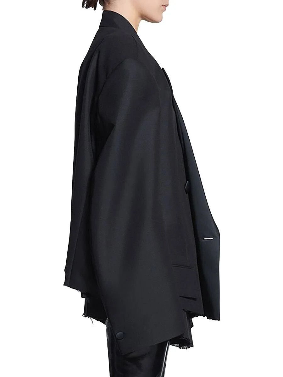 Balenciaga o1in1g1024 Dup / Cropped Tuxedo Blazer in Black Size XS / US 0-2 / IT 36-38 - 9 Thumbnail