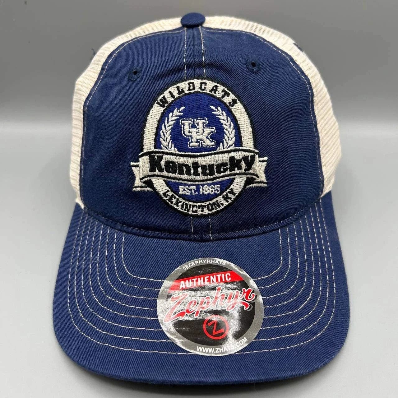 Zephyr Vintage Kentucky Wildcats Trucker Hat Men NCAA Snap Back Size ONE SIZE - 1 Thumbnail
