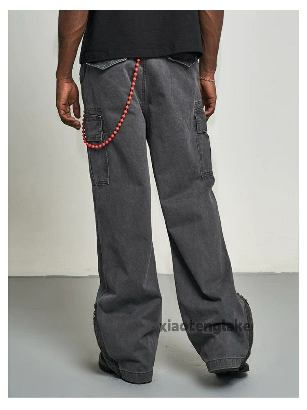 Designer × Japanese Brand × Vintage washed faded utility loose baggy military cargo pants Size US 32 / EU 48 - 3 Thumbnail
