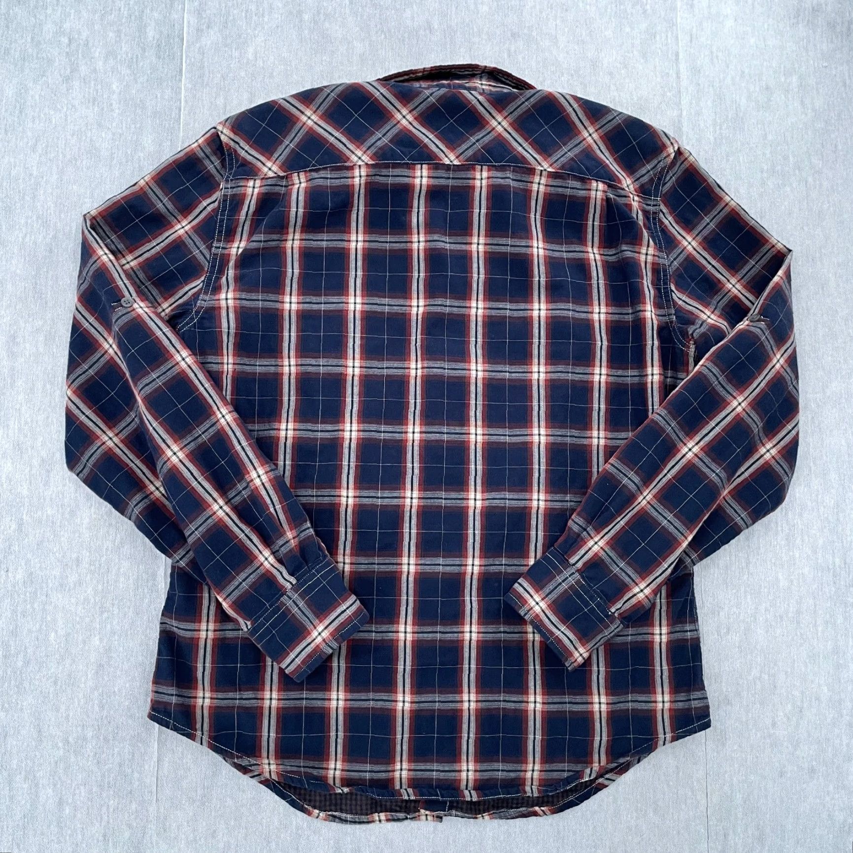 Vince VINTAGE Vince Flannel Shirt Men Medium Blue Plaid Long Sleeve Button-Up Casual Size US M / EU 48-50 / 2 - 2 Thumbnail