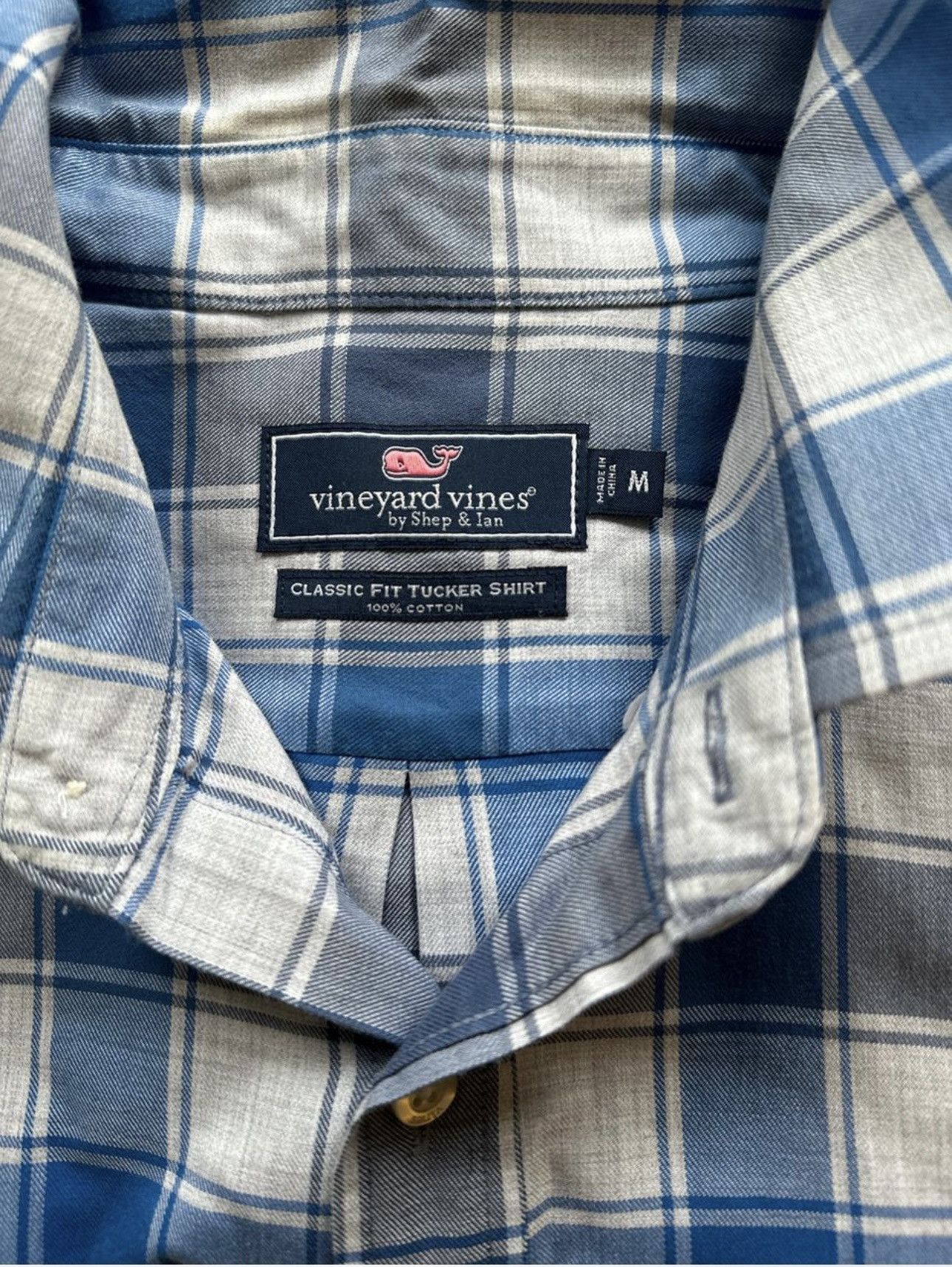 Vineyard Vines Vineyard blue & white button up shirt Size US M / EU 48-50 / 2 - 1 Thumbnail