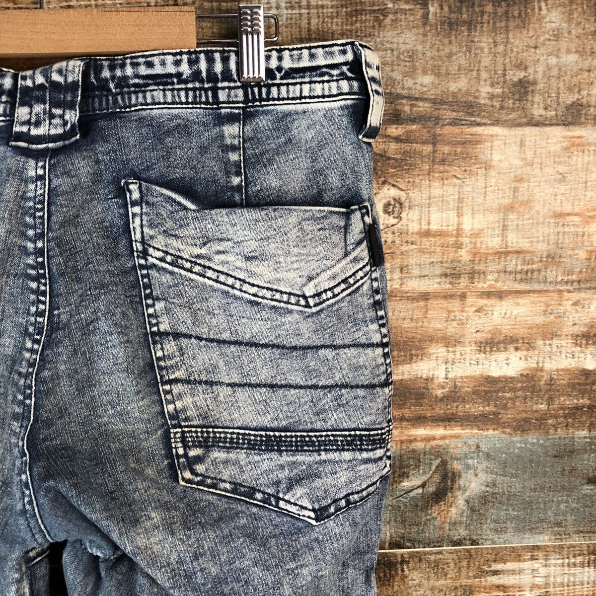 Japanese Brand Field Core Blue Denim utility tactical jogger Pants #A2173 Size US 32 / EU 48 - 21 Thumbnail