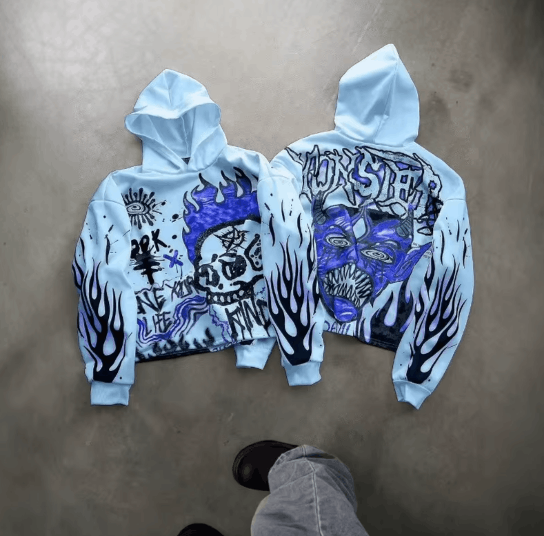 Japanese Brand Y2K vintage oversized hoodie Size US XL / EU 56 / 4 - 4 Thumbnail