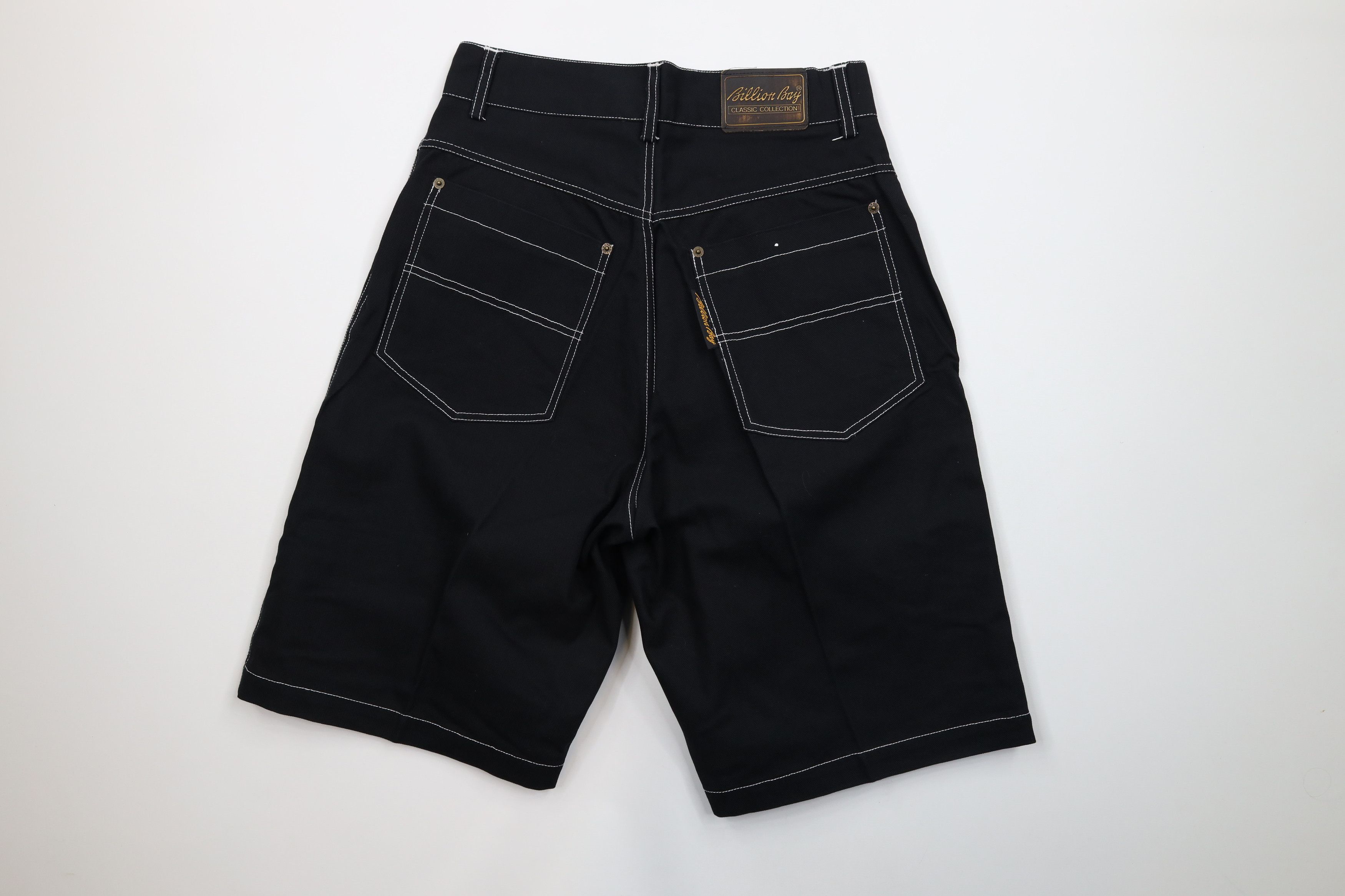 Vintage Deadstock Vintage 90s Streetwear Canvas Shorts Black Cotton Size US 30 / EU 46 - 6 Thumbnail
