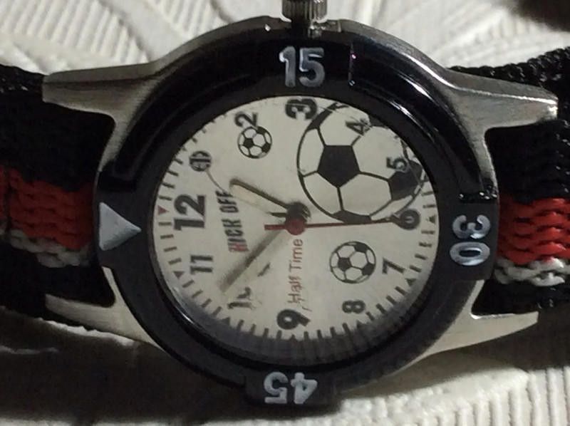 Designer lovely football dial red black strap watch Size ONE SIZE - 12 Thumbnail