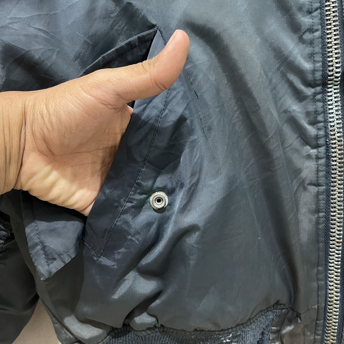 Bullhead Denim Co. × Vintage Vintage 1994 MA-1 BULLHEAD Zipper Bomber Jacket Size US L / EU 52-54 / 3 - 12 Thumbnail