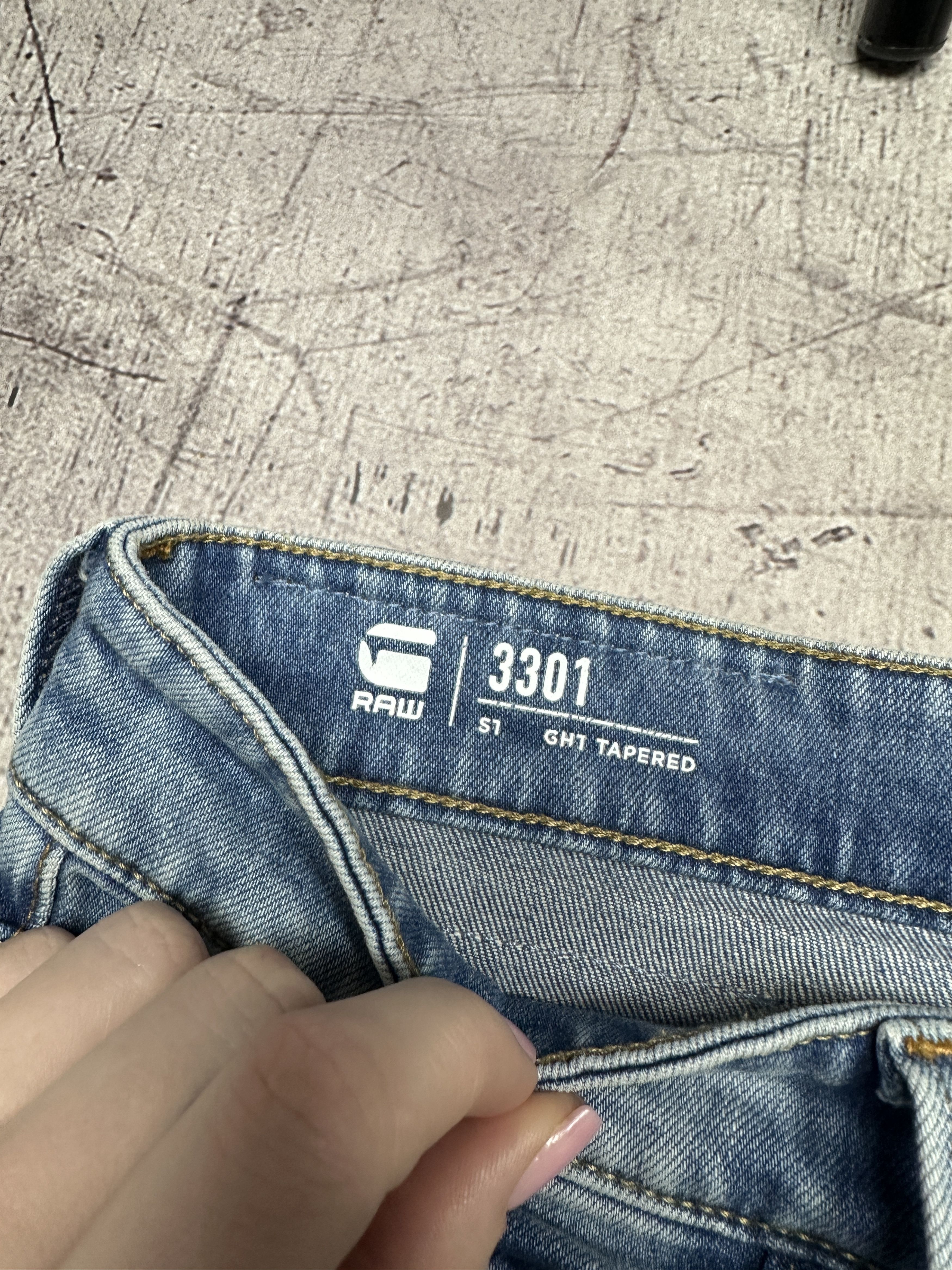 G-Star G Star Raw 3301 Straight Tapered Mens Denim Pants Jeans Size US 31 - 3 Thumbnail