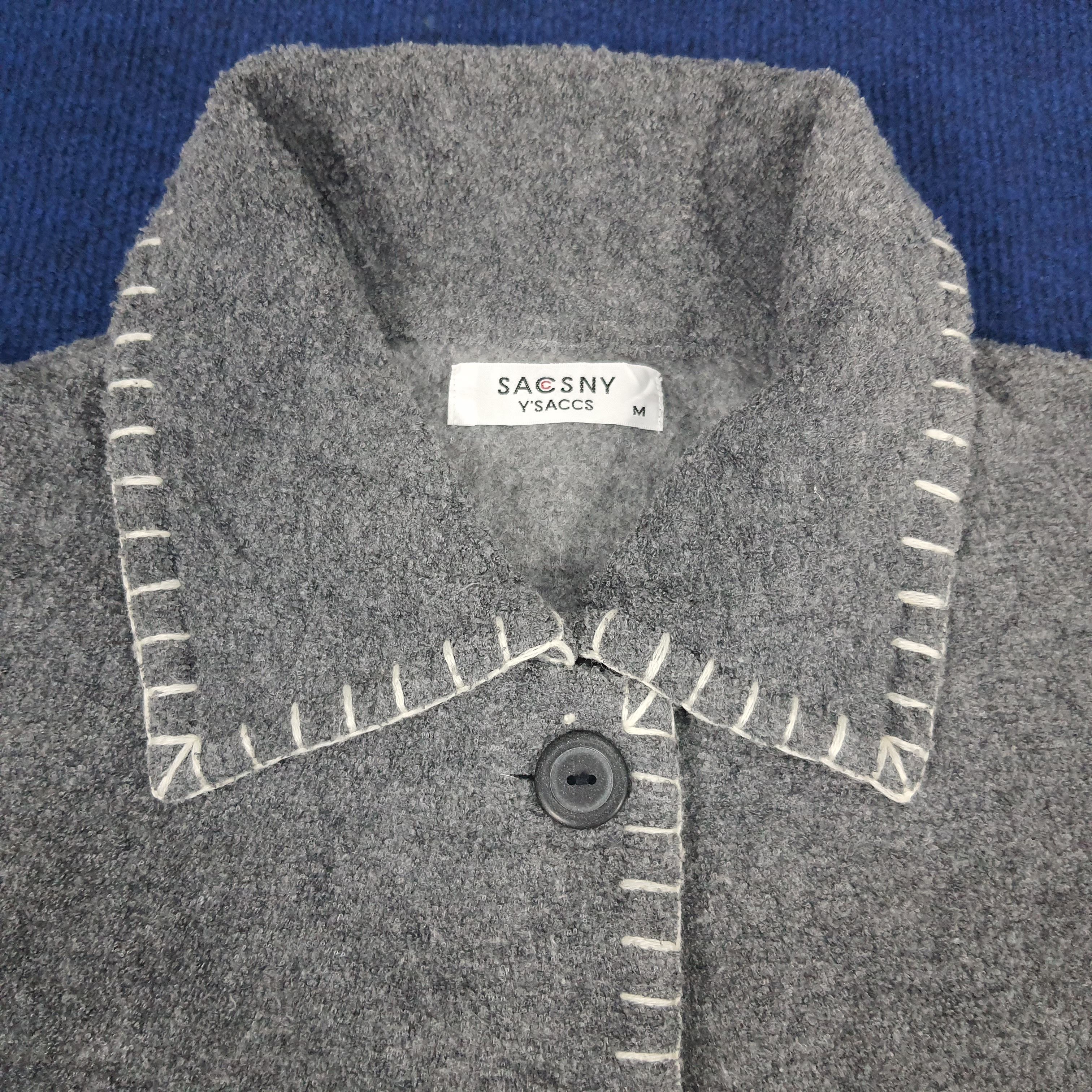 Japanese Brand × Vintage × Yohji Yamamoto Vintage SACSNY Y'SACCS by Yohji Yamamoto Button Up Sweaters Size US M / EU 48-50 / 2 - 5 Thumbnail