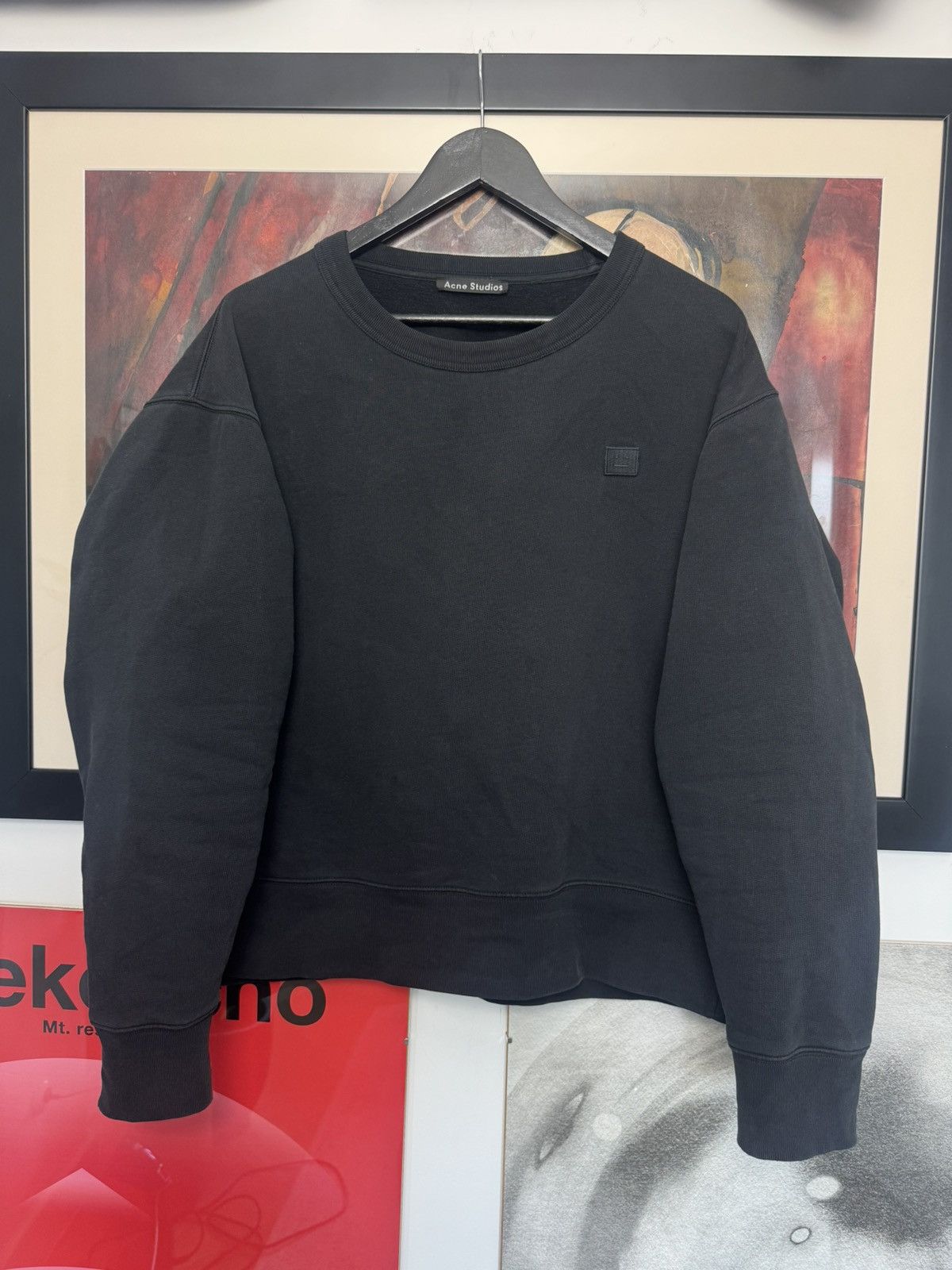 Acne Studios Acne Studio Face Logo Crewneck Boxy Fit Oversize Basic Hype Size US L / EU 52-54 / 3 - 1 Thumbnail