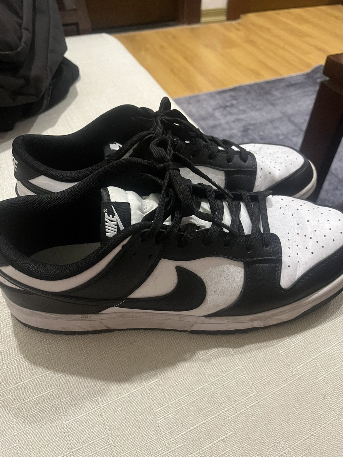 Nike Nike dunks - black and white Size US 12 / EU 45 - 1 Thumbnail
