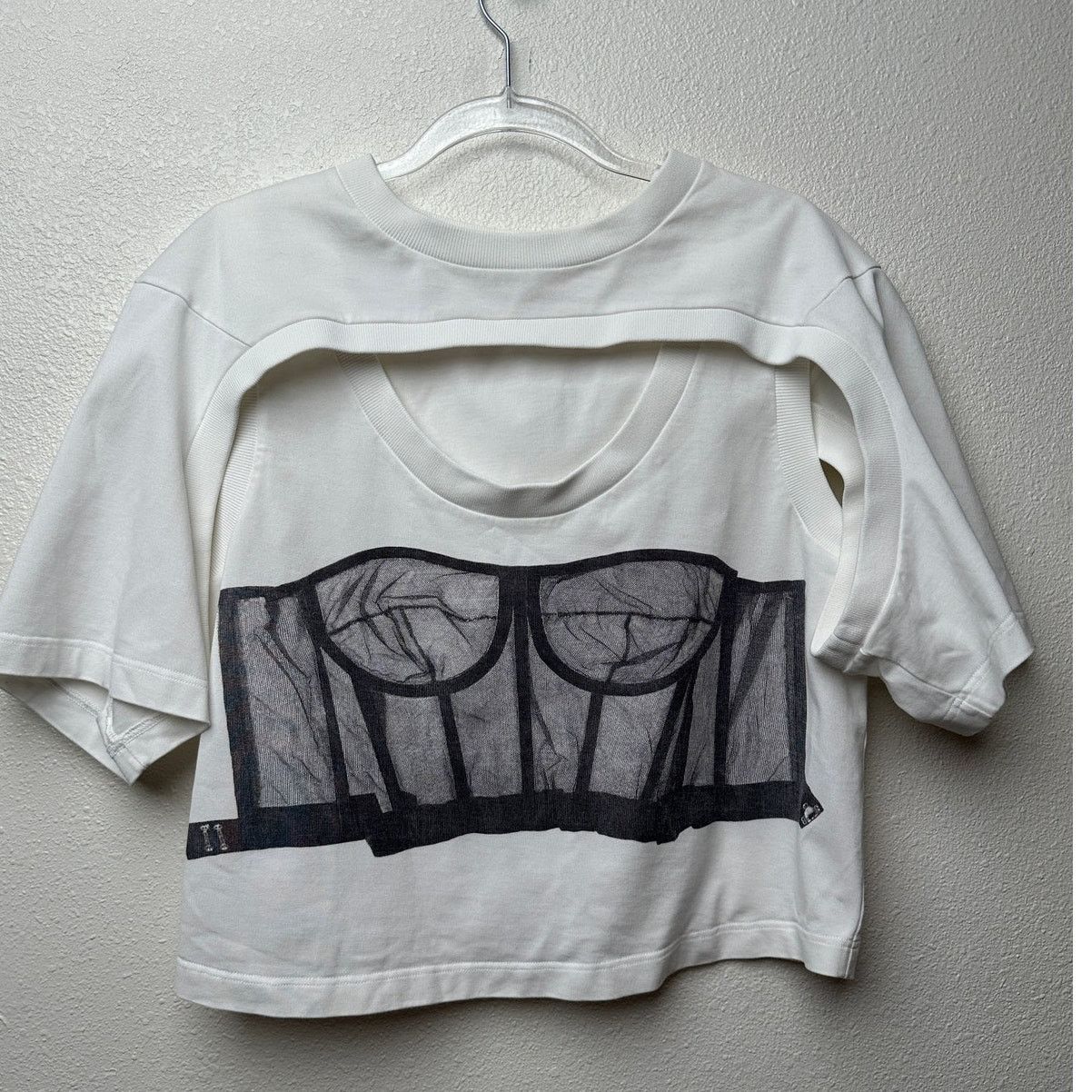 Alexander McQueen Alexander McQueen T-Shirt White Womens US M Corset Size M / US 6-8 / IT 42-44 - 7 Thumbnail
