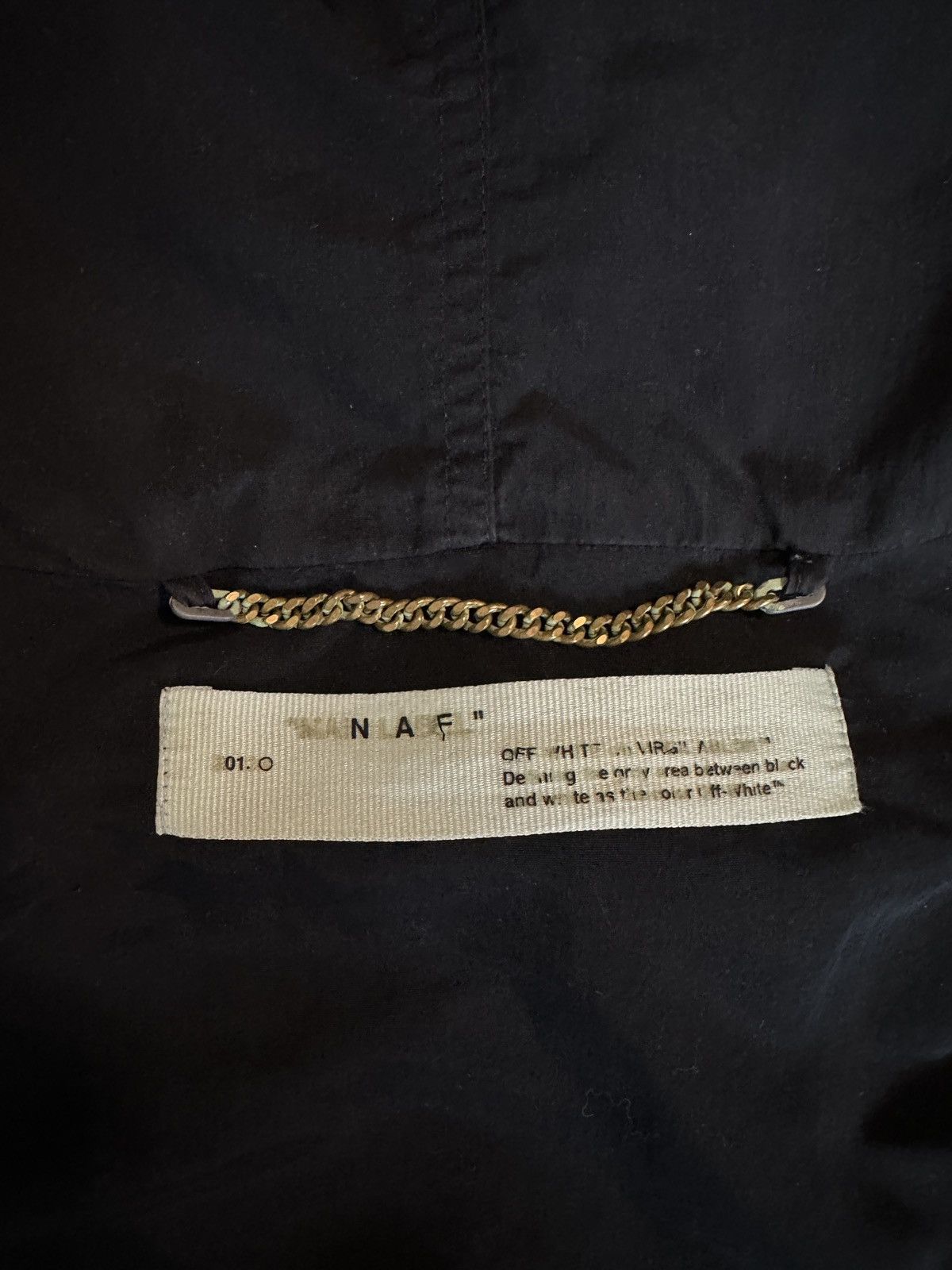 Off-White Off-White Impressionism Windbreaker Hooded Coat Men Black Size US L / EU 52-54 / 3 - 3 Thumbnail