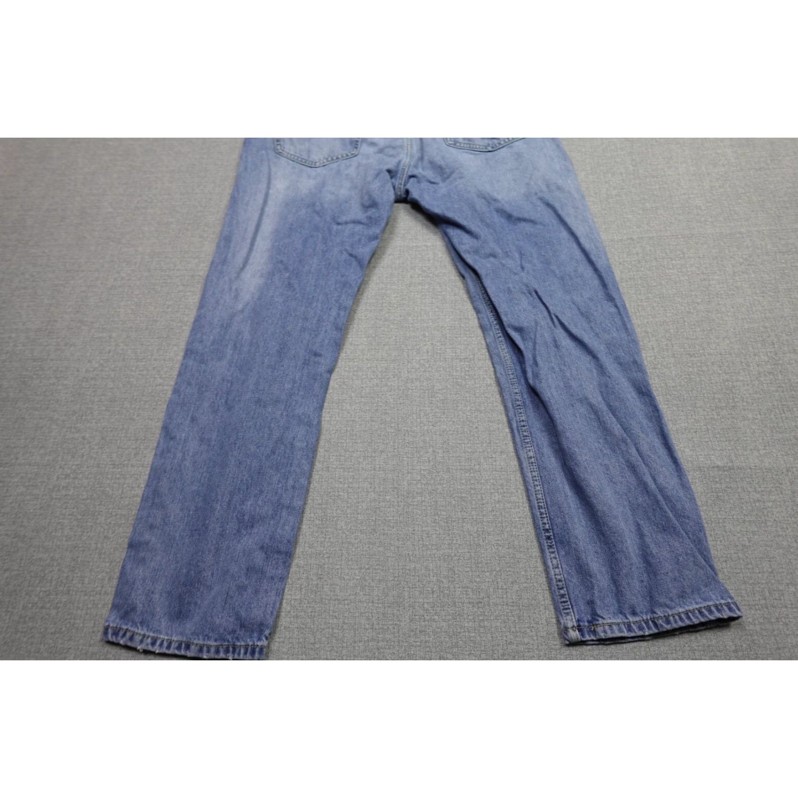 Levi's Levi's 505 Jeans Mens 36x30 Blue Regular Fit Straight Leg Light Wash Western Denim Cotton Size US 36 / EU 52 - 6 Thumbnail