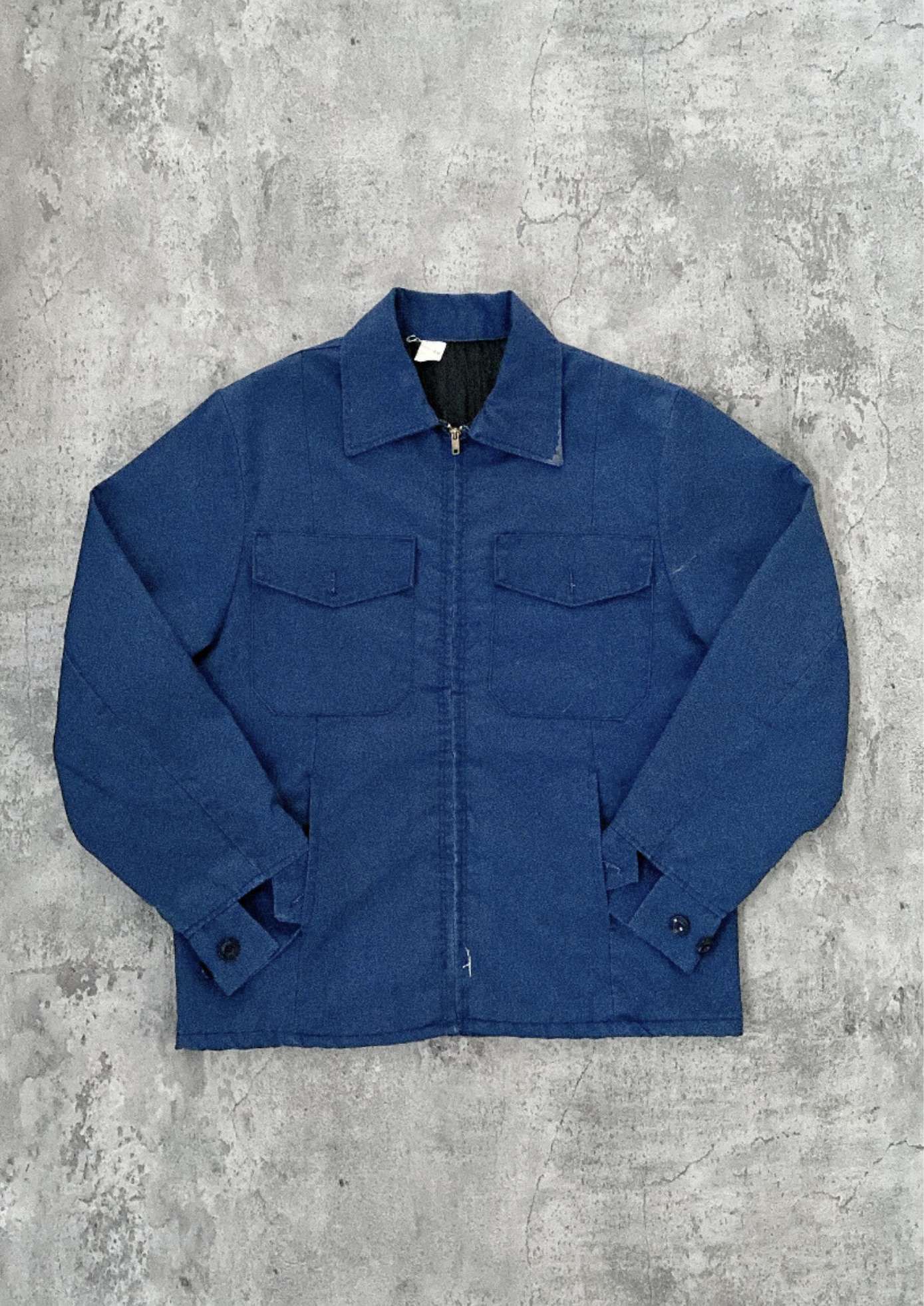 Vintage Vintage Todd Uniform Sun Faded Blue Work Jacket Made in USA Size US S / EU 44-46 / 1 - 2 Thumbnail