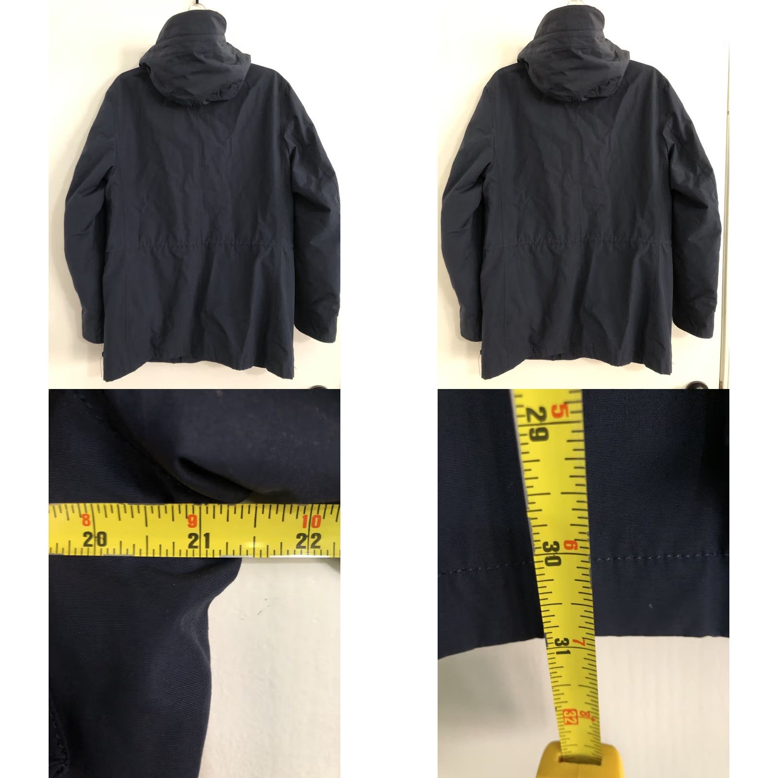 J.Crew Wallace & Barnes Jacket Mens Small Navy Parka Hooded Insulated Zip Button Coat Casual Travel Size US S / EU 44-46 / 1 - 8 Thumbnail