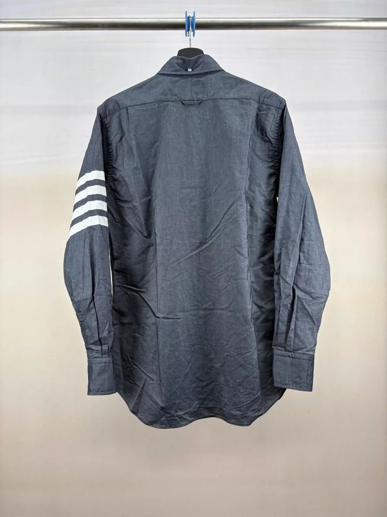 Thom Browne Thom Browne Dark grey shirt Size US L / EU 52-54 / 3 - 2 Thumbnail