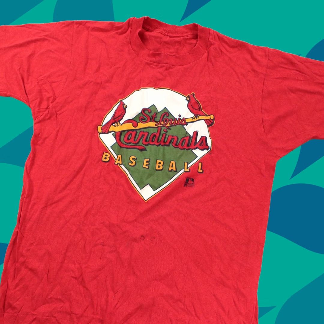 MLB VINTAGE 1988 St Louis Cardinals t-shirt MEDIUM baseball 80s mlb usa Mens Size US M / EU 48-50 / 2 - 1 Thumbnail