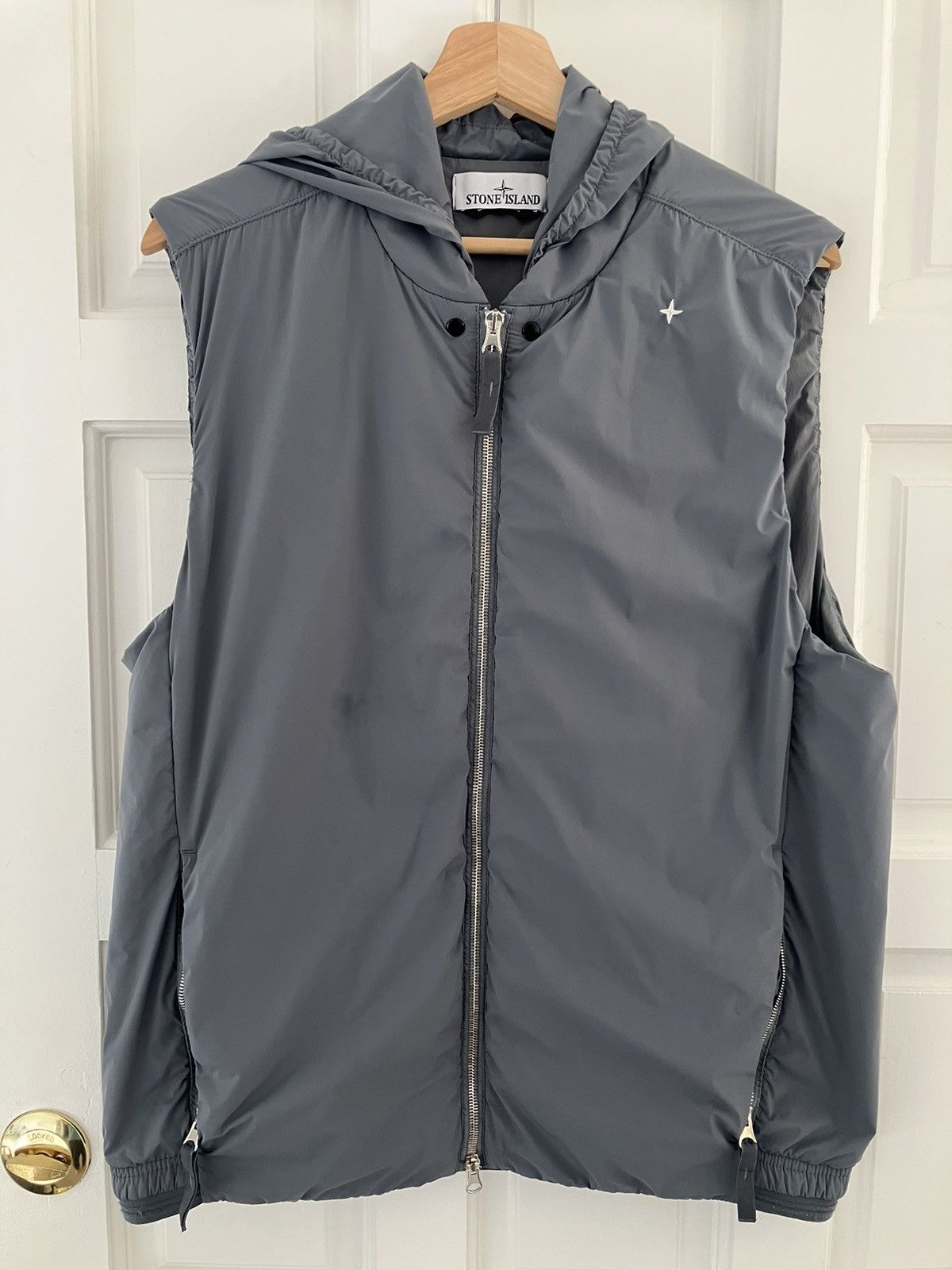 image of Stone Island, Light Weight Vest, Great Condition in Grey, Men's (Size Large)